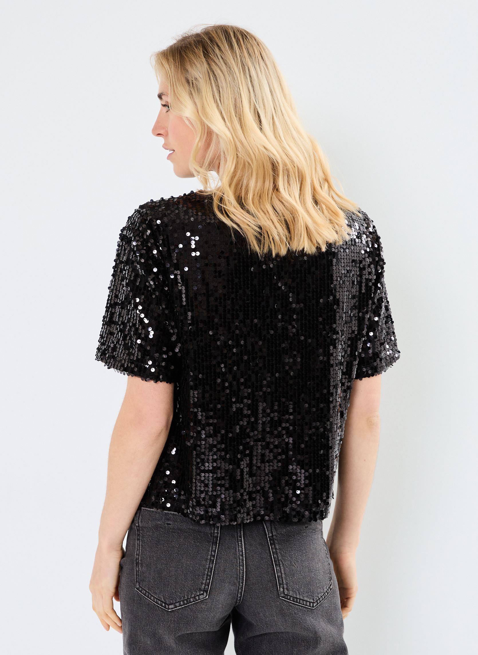 Camisetas de manga corta TEESEQUIN fête mujer negro MADE BY Camisetas de manga corta TEESEQUIN fête mujer negro NOIR
