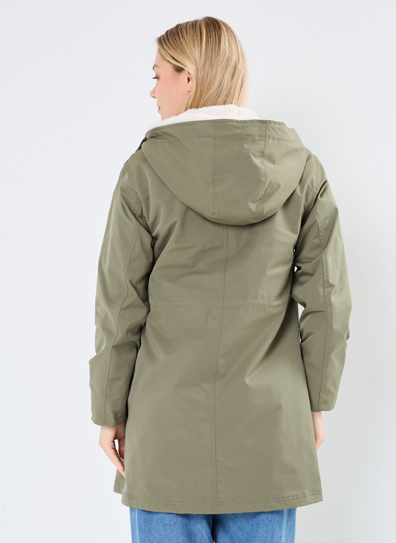 Winterjas GOTHAM parka dames groen MADE BY Winterjas GOTHAM parka dames groen VERT KAKI