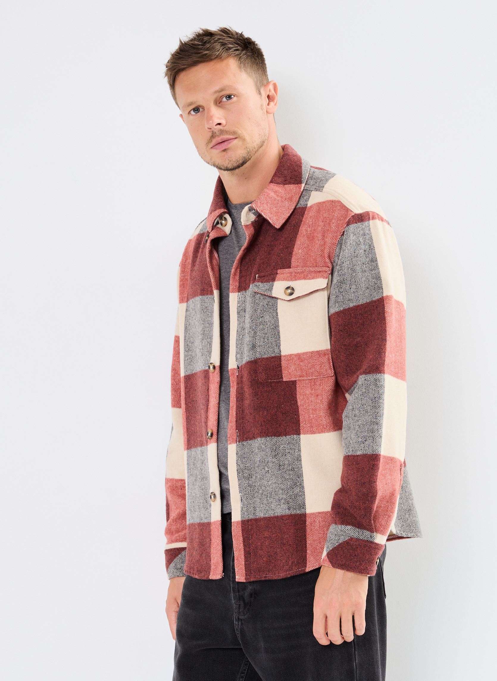 Hemden SDManheim heren meerkleurig SOLID Hemden SDManheim heren meerkleurig MARSALA
