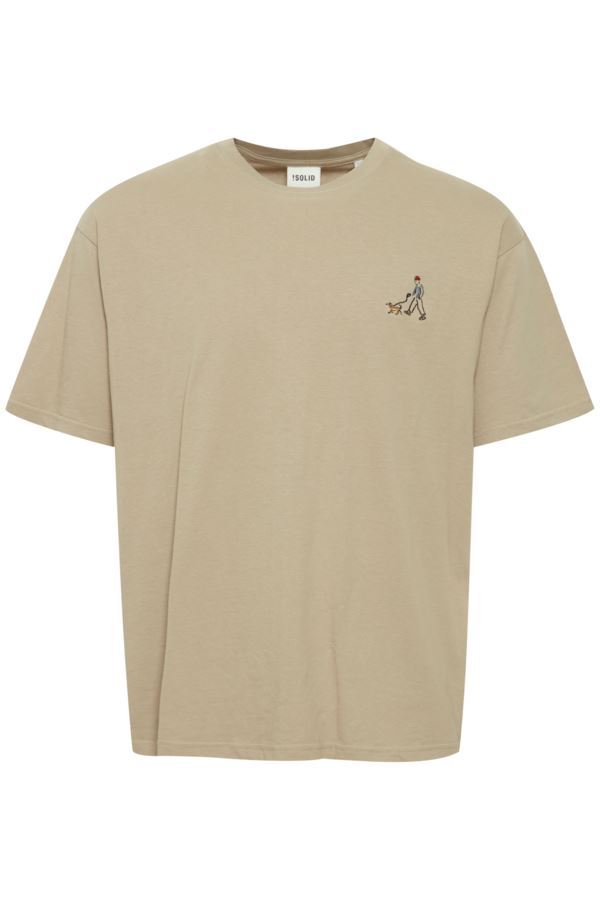 Kurzarm-T-Shirts SDManes herren beige SOLID Kurzarm-T-Shirts SDManes herren beige LAUREL OAK