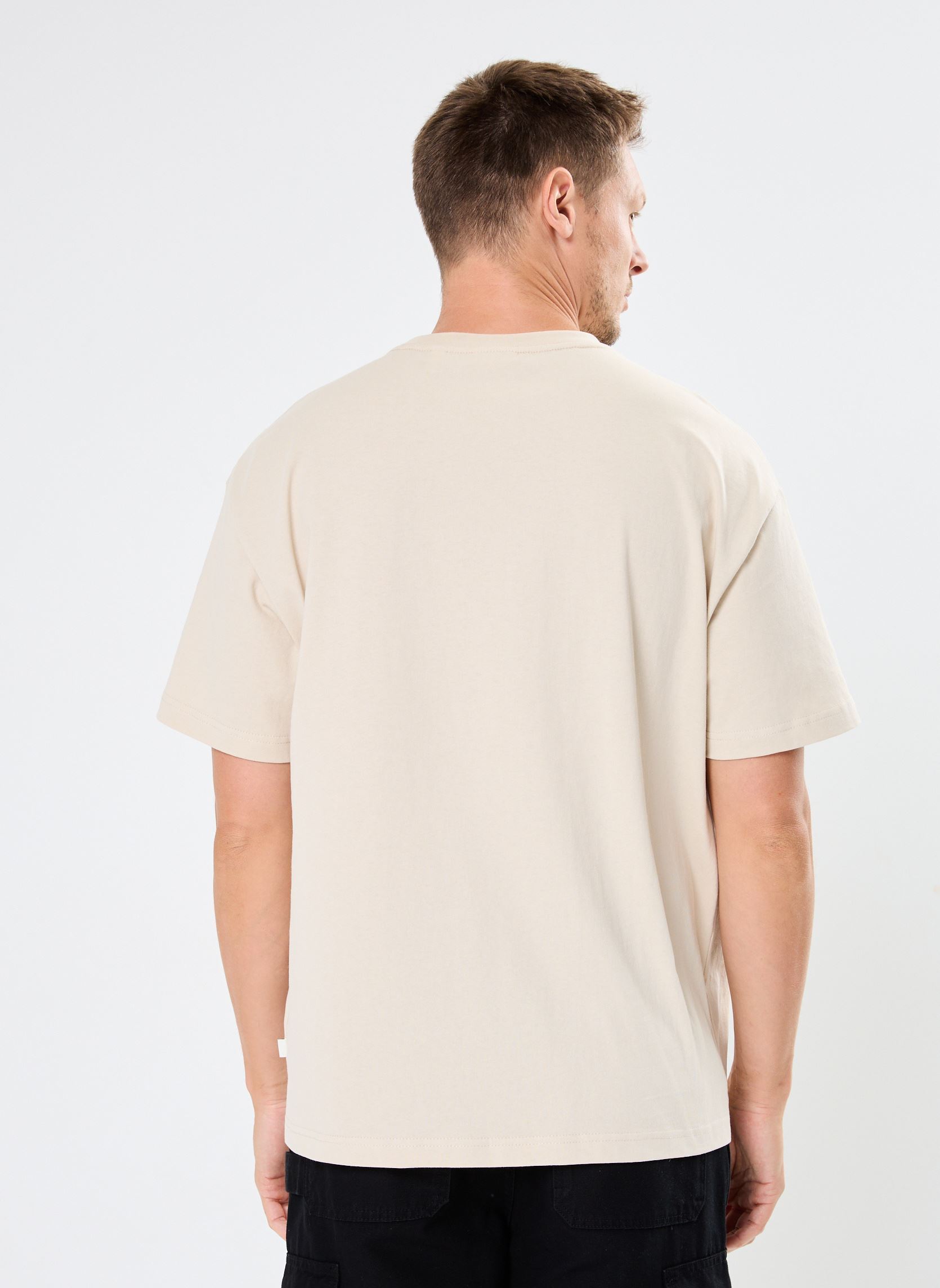 Camisetas de manga corta SDMayeer hombre blanco SOLID Camisetas de manga corta SDMayeer hombre blanco OATMEAL