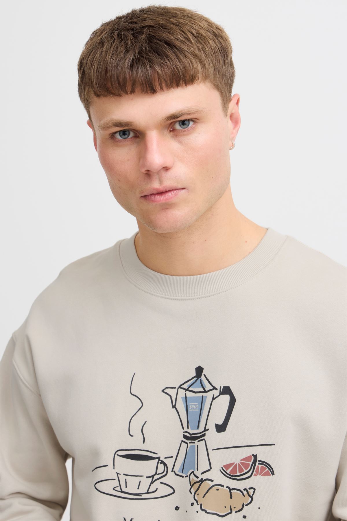 Sweatshirts SDMulder heren wit SOLID Sweatshirts SDMulder heren wit OATMEAL