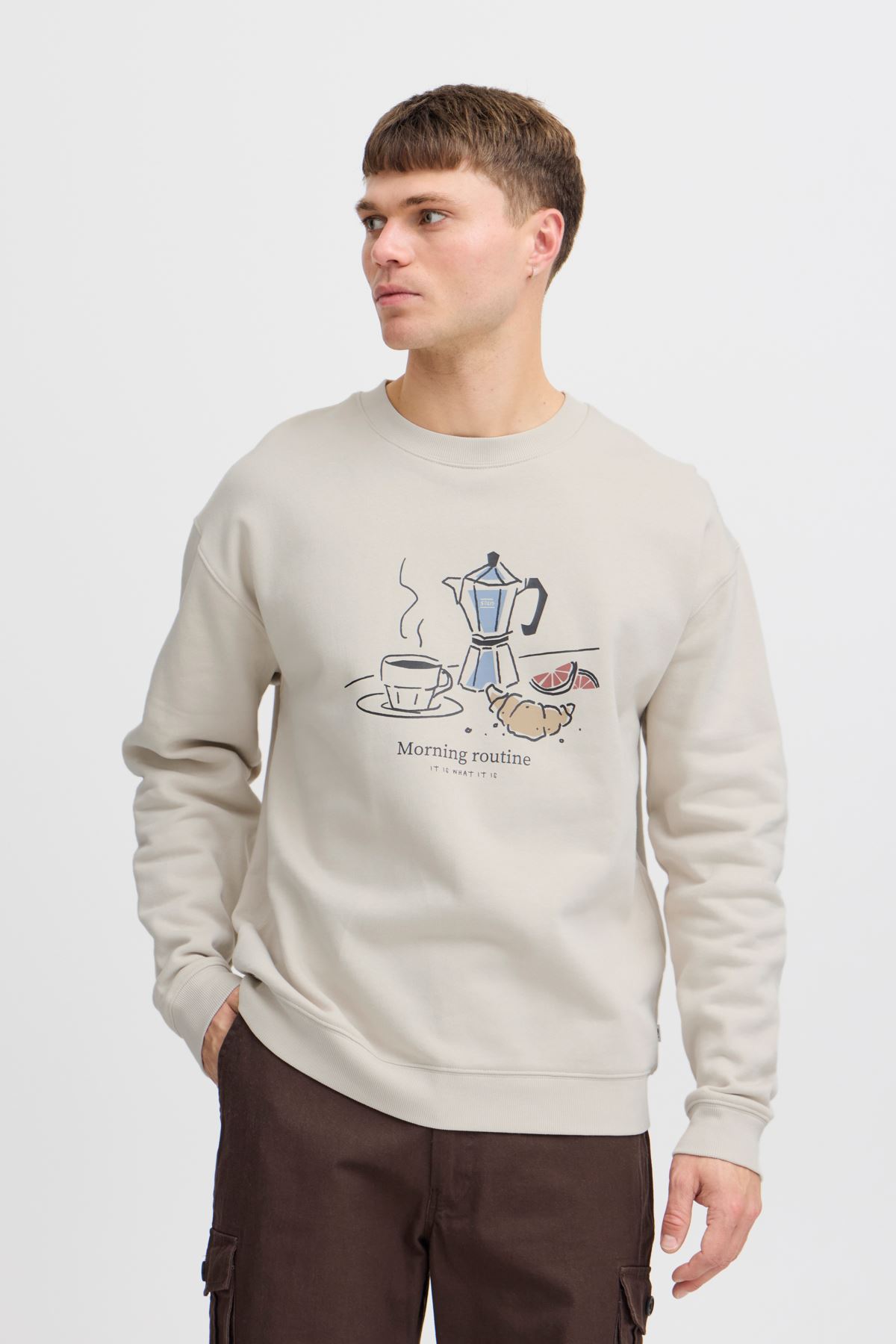 Sweatshirts SDMulder heren wit SOLID Sweatshirts SDMulder heren wit OATMEAL