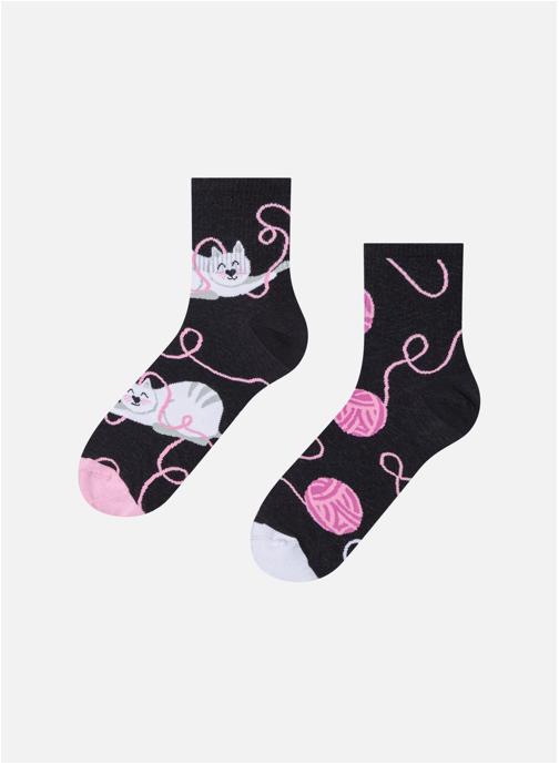 Dedoles Chaussettes Chaussettes Courtes Dedoless Chat et Pelote de Laine femme multicolore