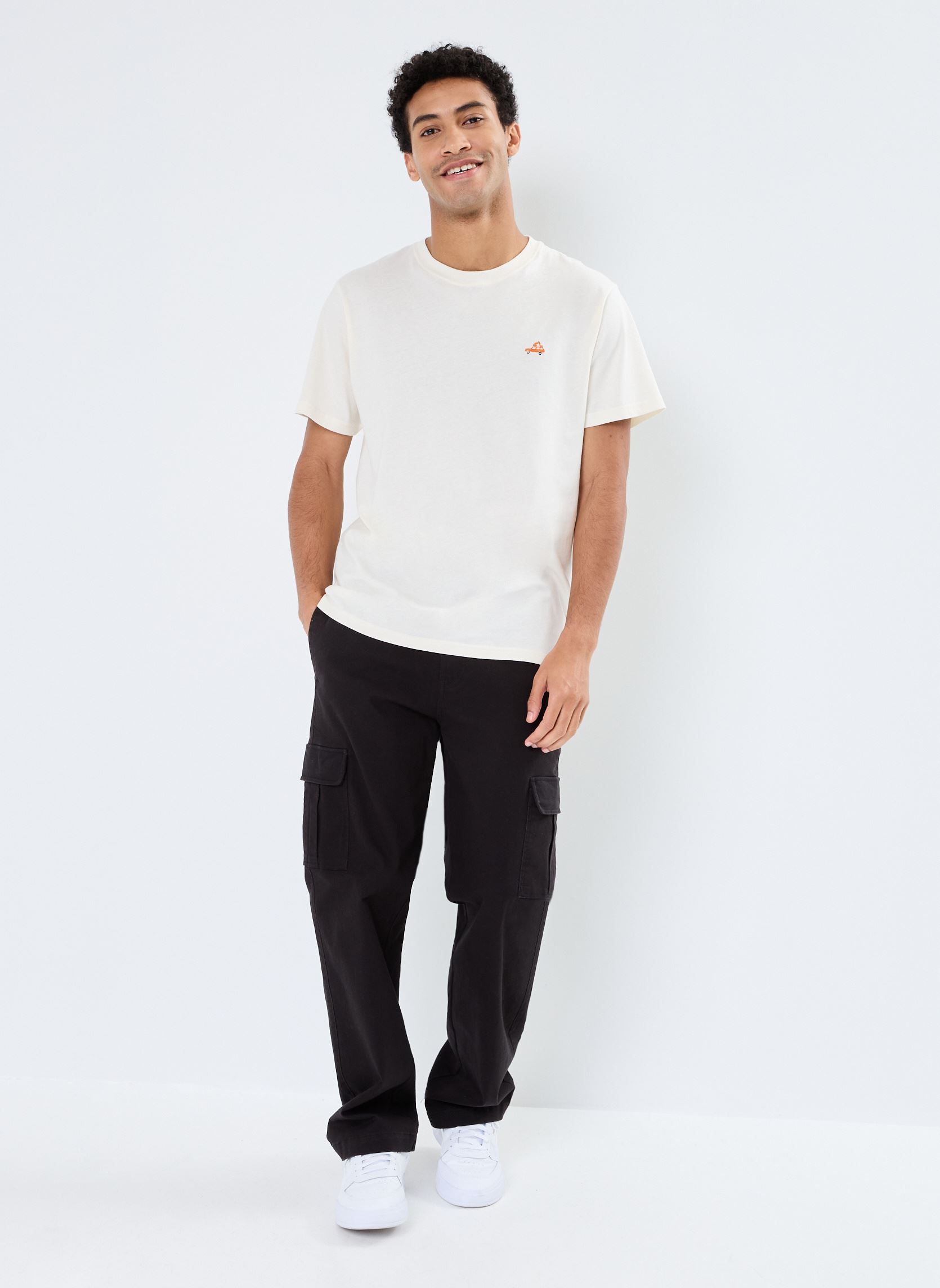 Kurzarm-T-Shirts SDNojdar herren weiß SOLID Kurzarm-T-Shirts SDNojdar herren weiß PRISTINE