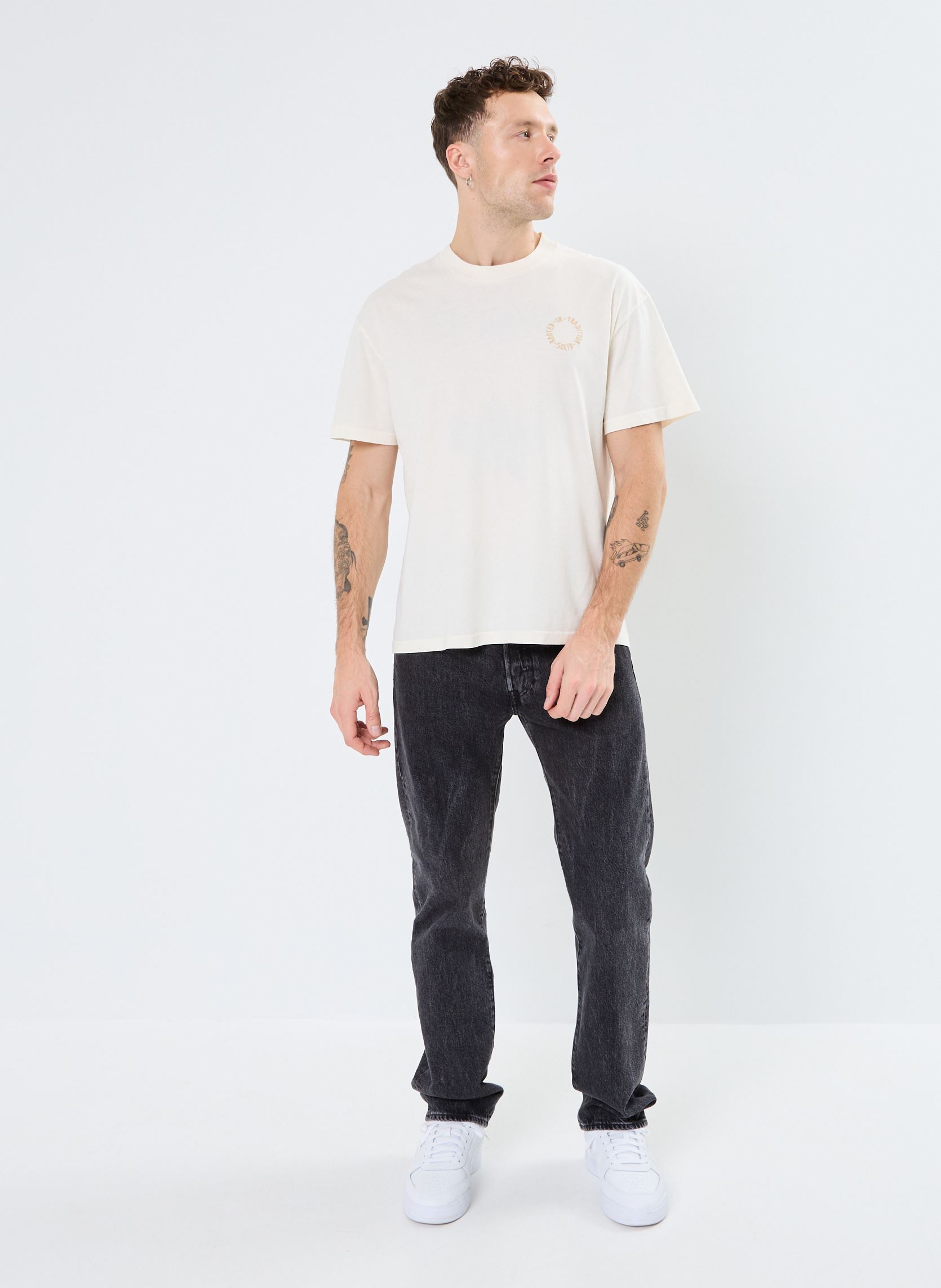 Tee-shirts manches courtes SDNojus homme blanc SOLID Tee-shirts manches courtes SDNojus homme blanc PRISTINE