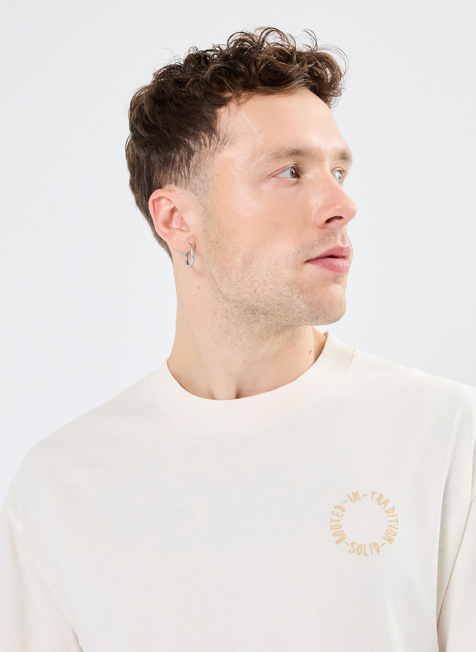 Tee-shirts manches courtes SDNojus homme blanc SOLID Tee-shirts manches courtes SDNojus homme blanc PRISTINE