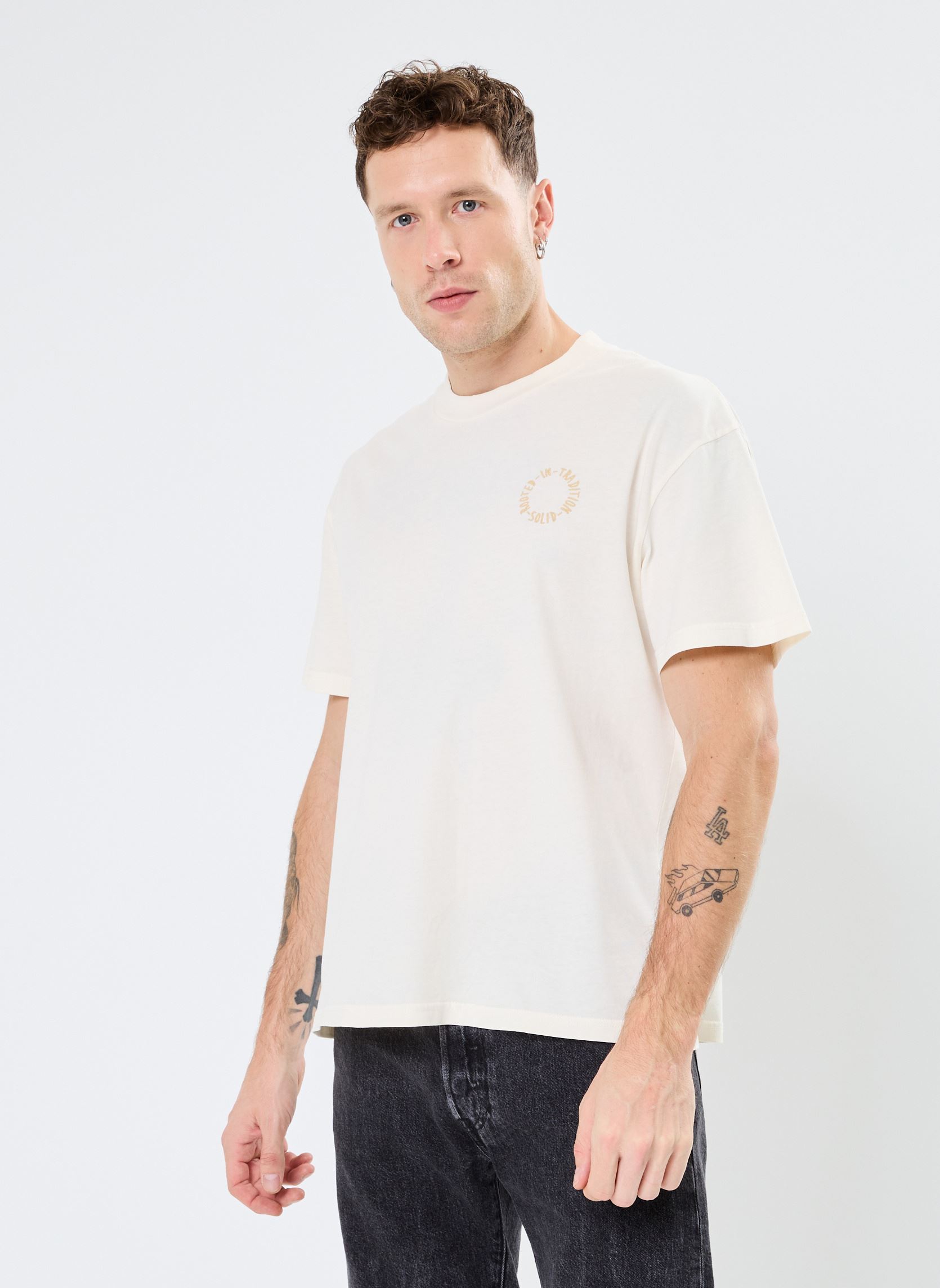 Tee-shirts manches courtes SDNojus homme blanc SOLID Tee-shirts manches courtes SDNojus homme blanc PRISTINE