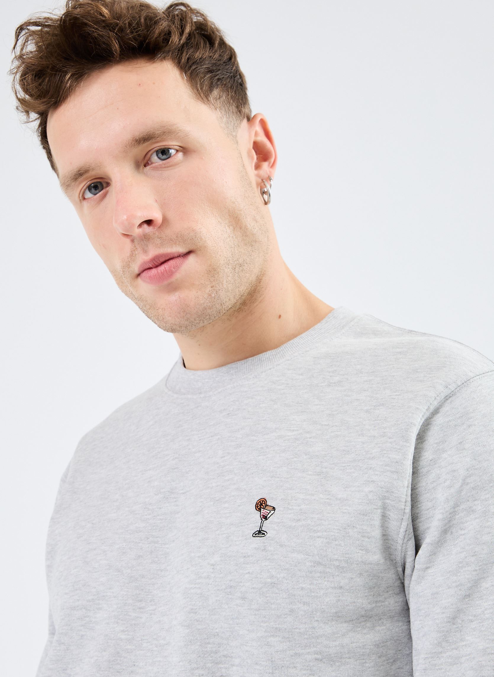 Sweatshirts SDNooam heren grijs SOLID Sweatshirts SDNooam heren grijs LIGHT GREY MELANGE