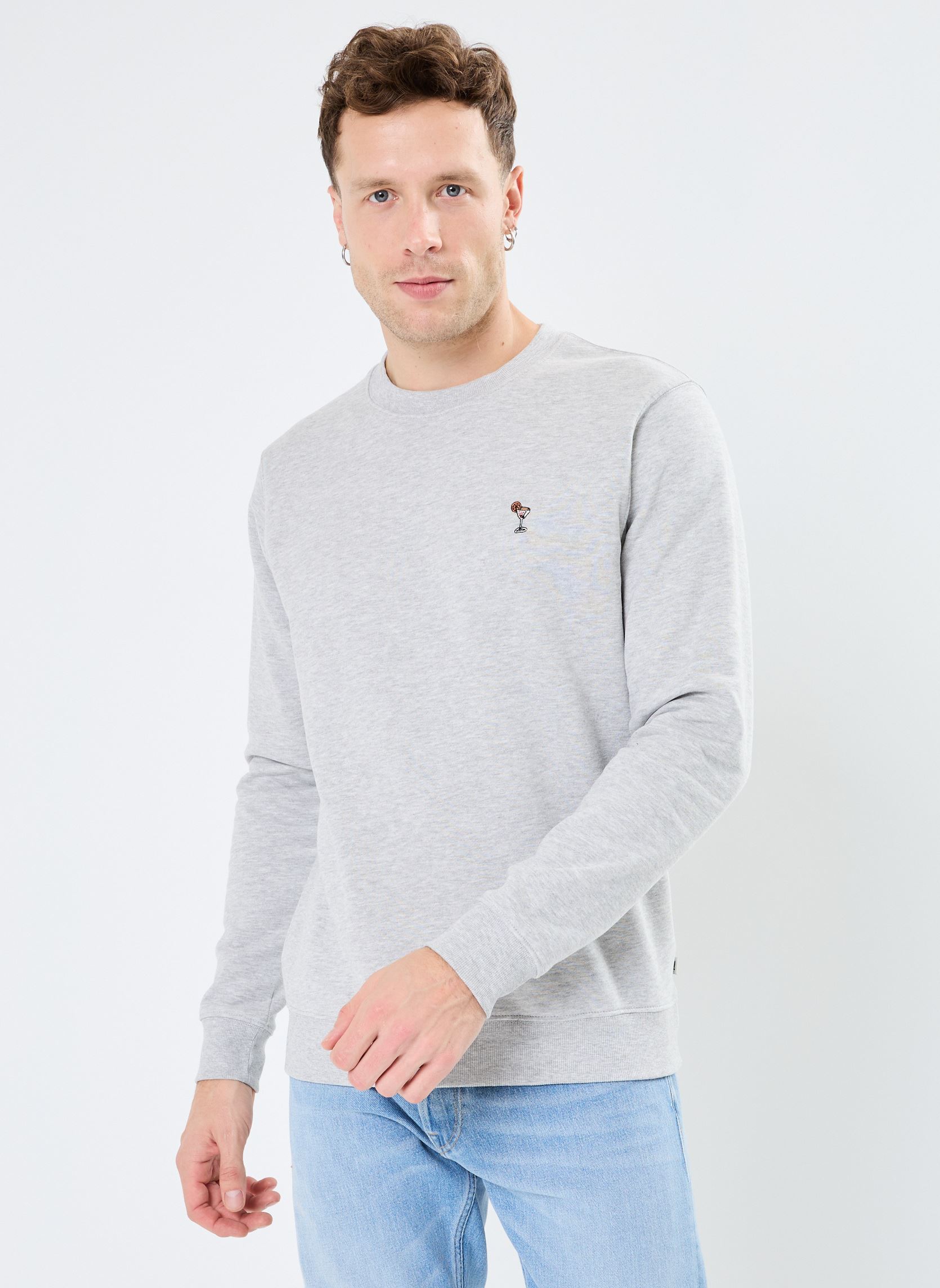Sweatshirts SDNooam heren grijs SOLID Sweatshirts SDNooam heren grijs LIGHT GREY MELANGE