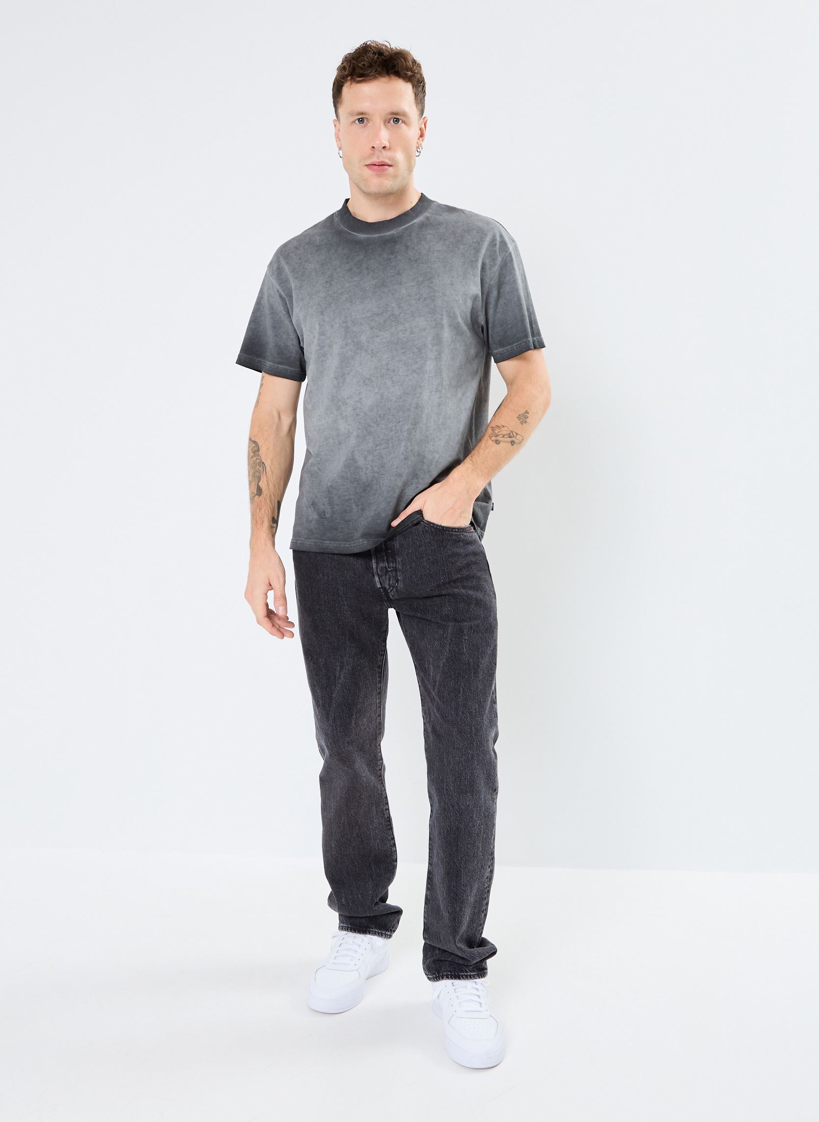 Tee-shirts manches courtes SDNivan homme noir SOLID Tee-shirts manches courtes SDNivan homme noir TRUE BLACK
