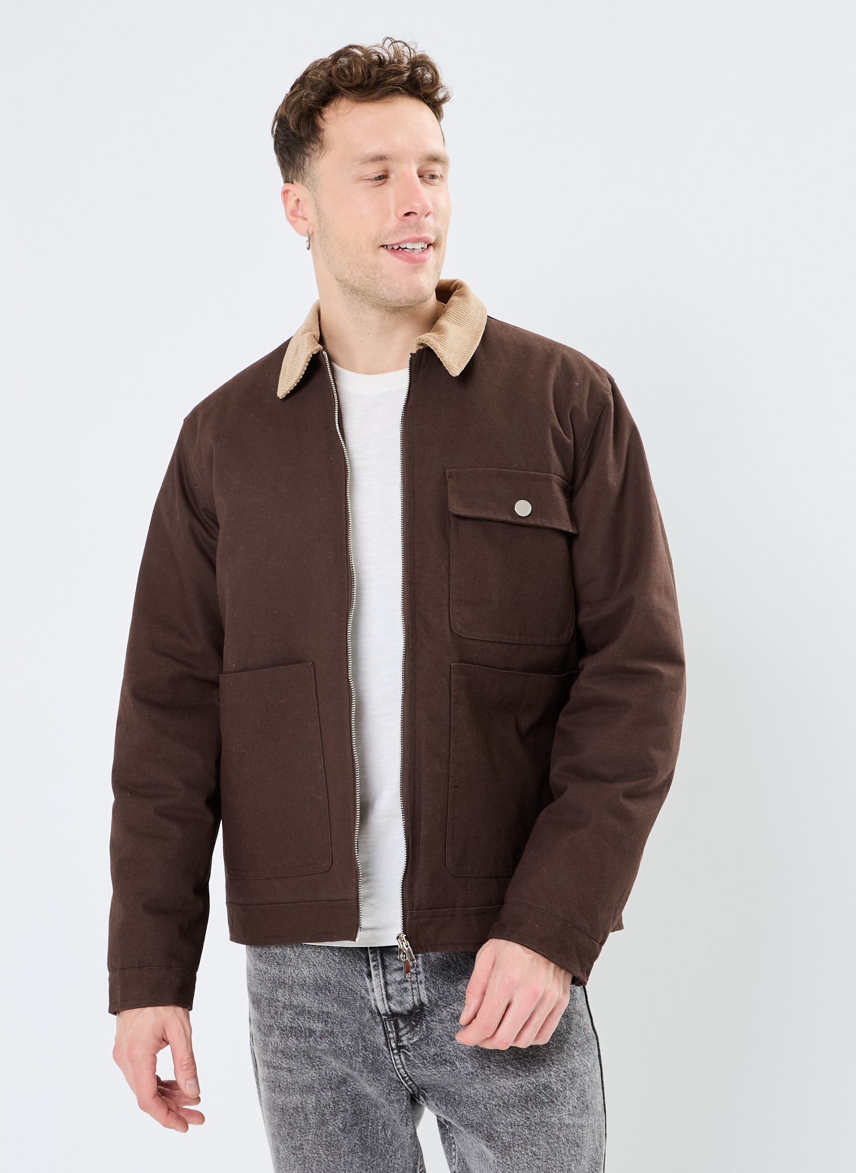 Vestes SDGalip homme marron SOLID Vestes SDGalip homme marron SLATE BLACK