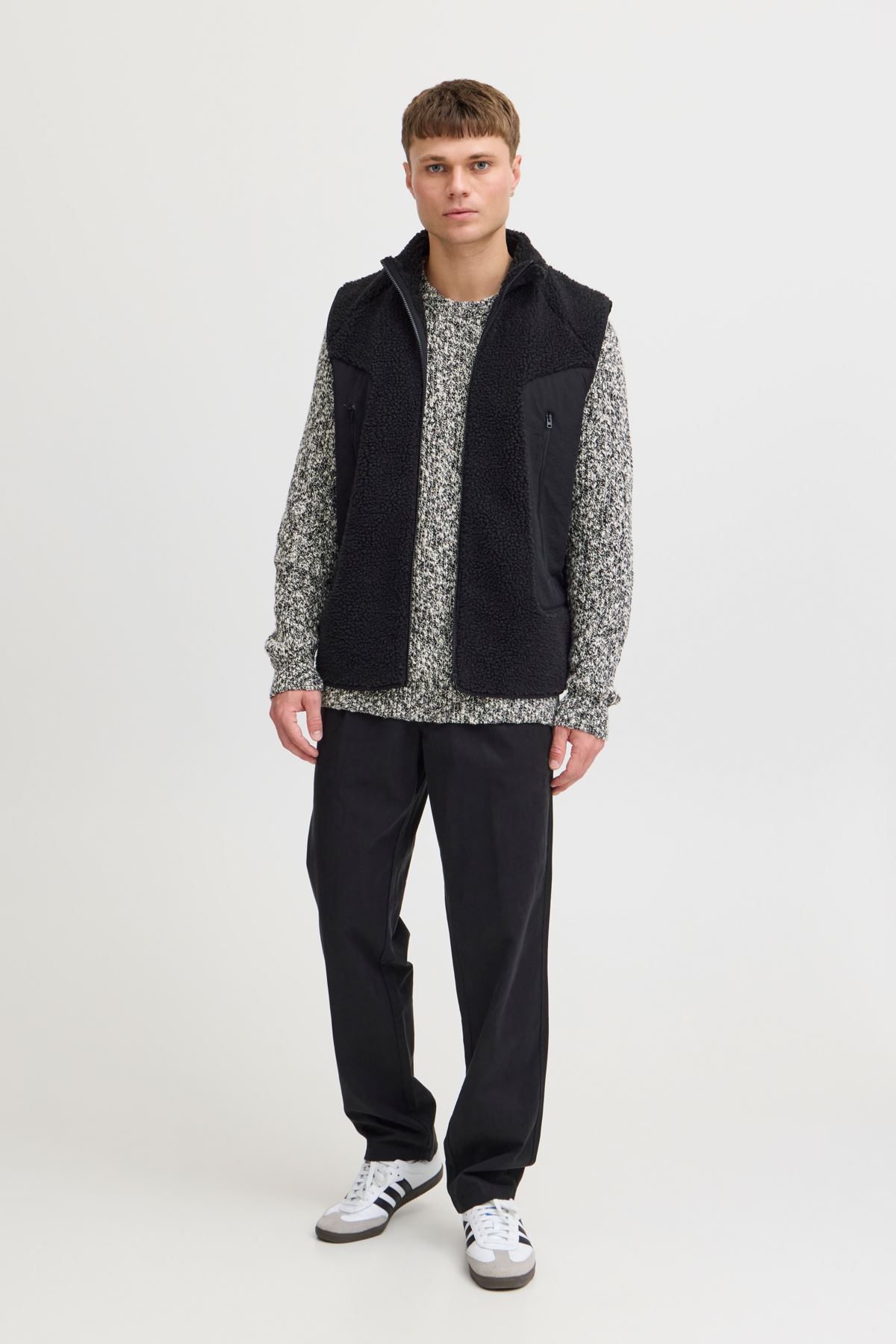 Vestes polaires SDMatthew Pile Vest homme noir SOLID Vestes polaires SDMatthew Pile Vest homme noir TRUE BLACK