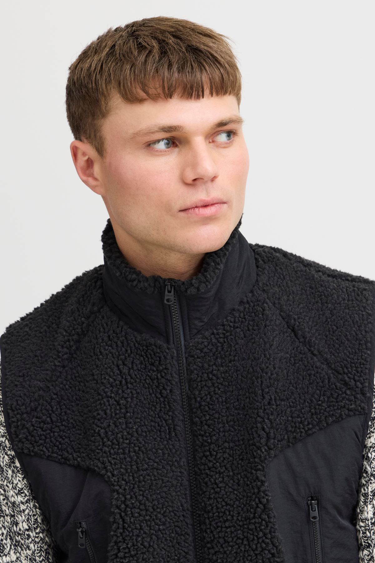 Vestes polaires SDMatthew Pile Vest homme noir SOLID Vestes polaires SDMatthew Pile Vest homme noir TRUE BLACK