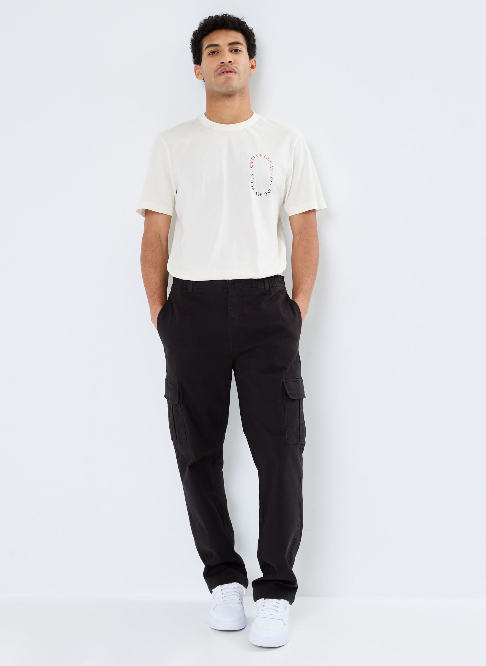 Pantalons chino SDNait Alann Elas. PA homme noir SOLID Pantalons chino SDNait Alann Elas. PA homme noir TRUE BLACK