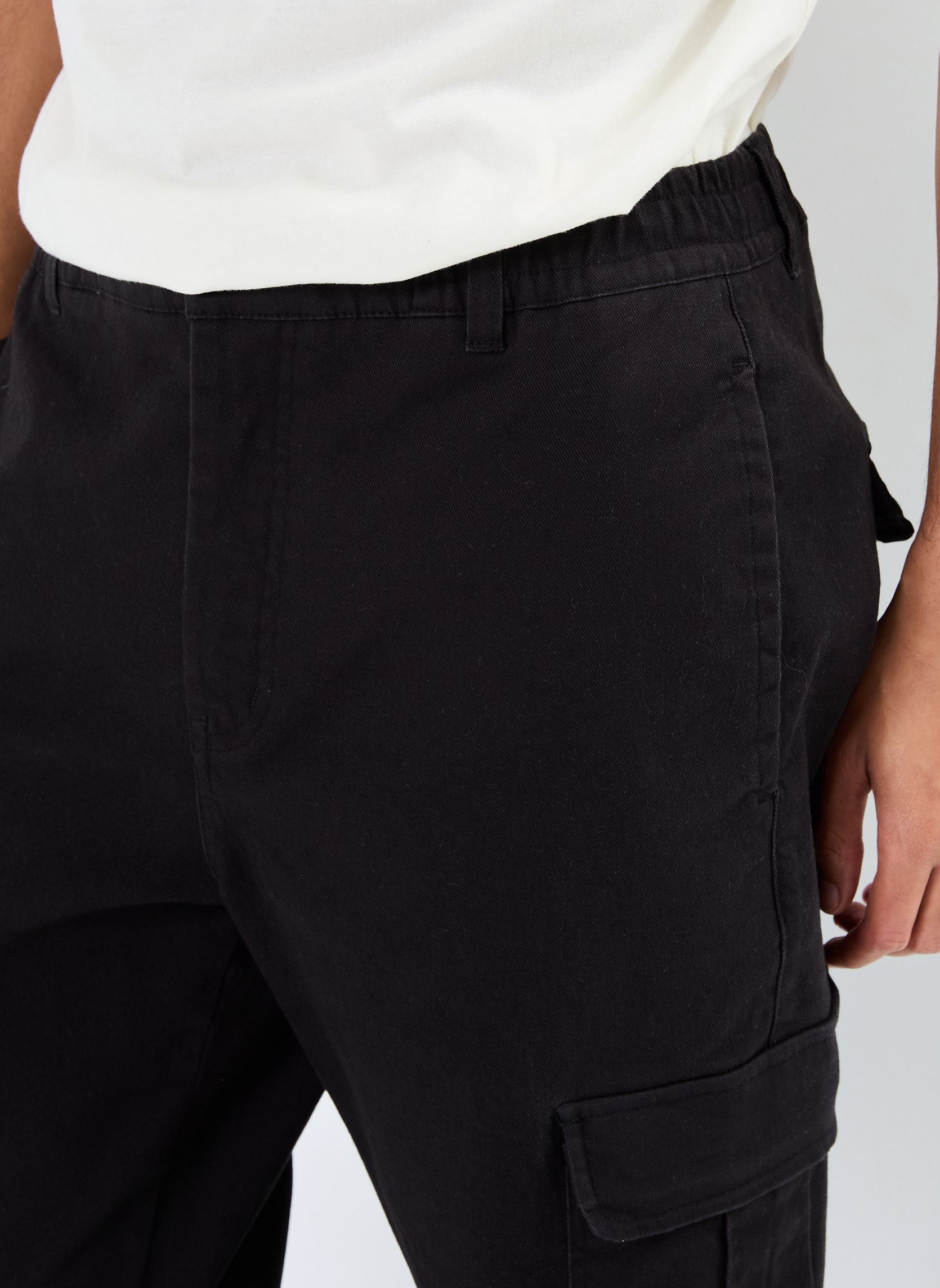Pantalons chino SDNait Alann Elas. PA homme noir SOLID Pantalons chino SDNait Alann Elas. PA homme noir TRUE BLACK