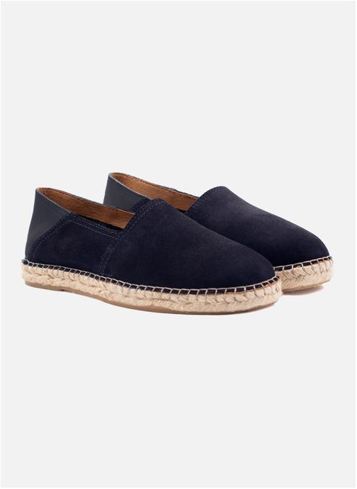 JULES & JENN Espadrilles Espadrilles homme cuir daim bleu homme bleu