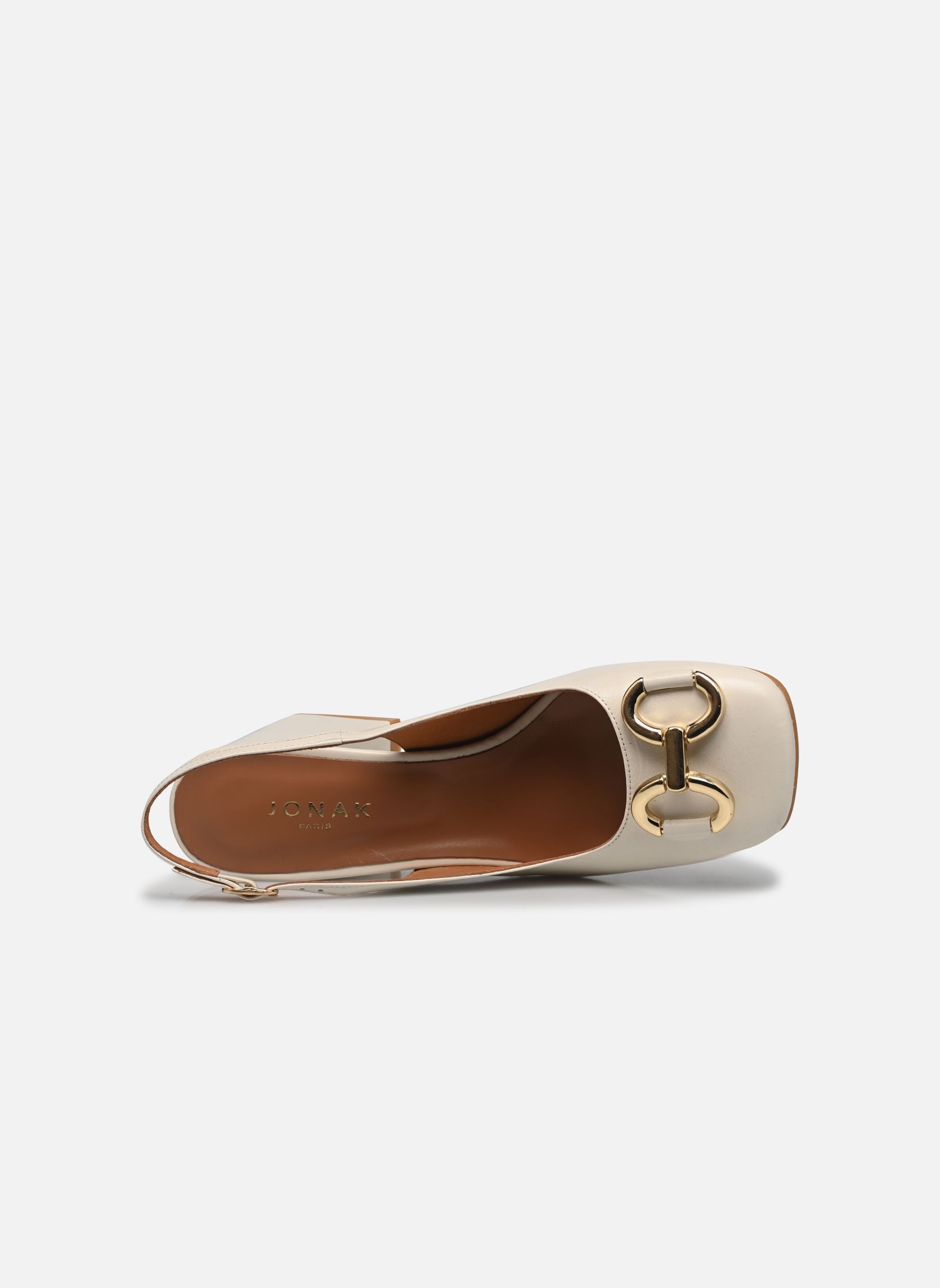 Slingback pumps DOUBLE dames wit Jonak Slingback pumps DOUBLE dames wit ECRU