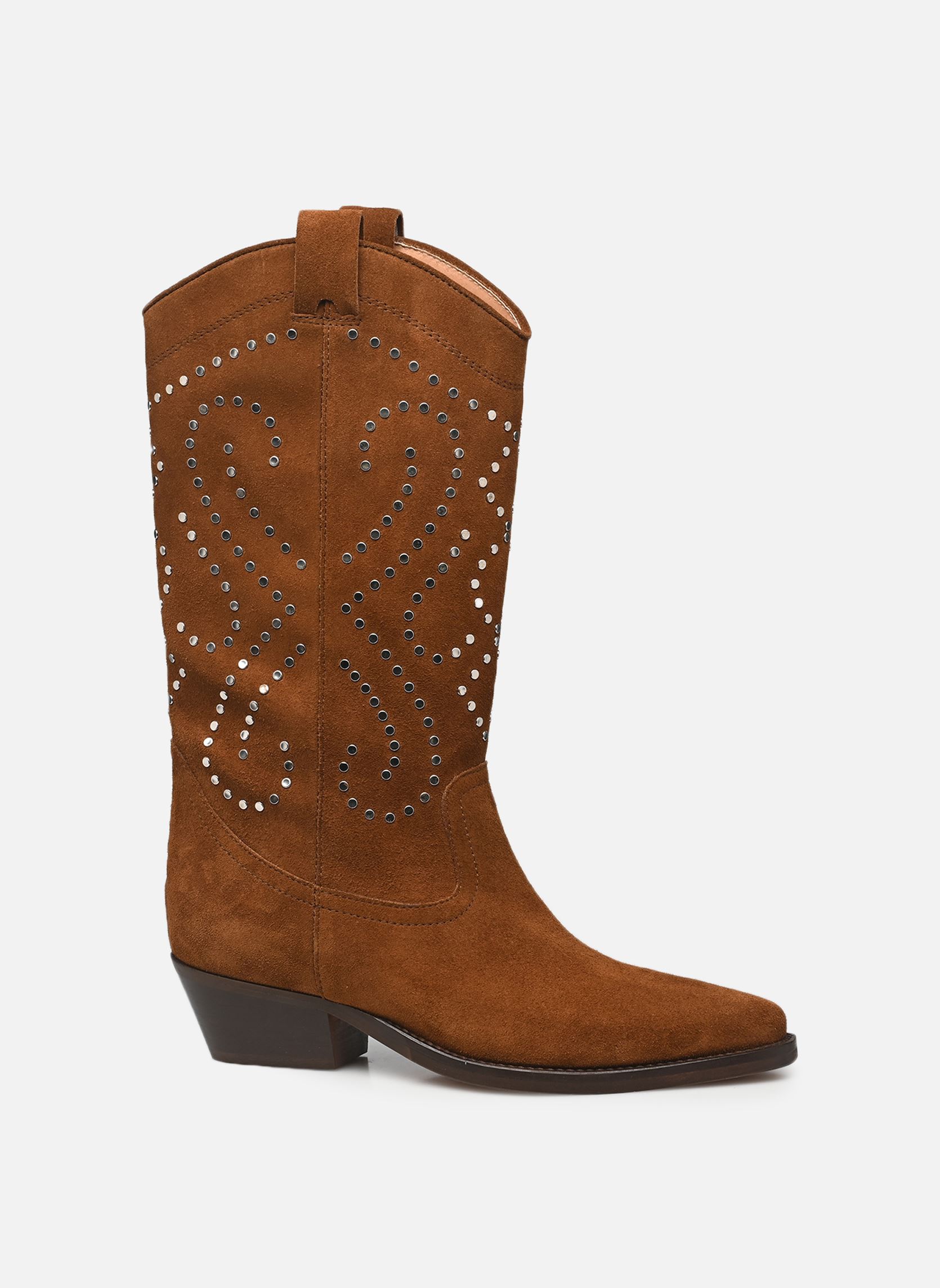 Cowboy boots DYNASTIE dames bruin Jonak Cowboy boots DYNASTIE dames bruin Cognac