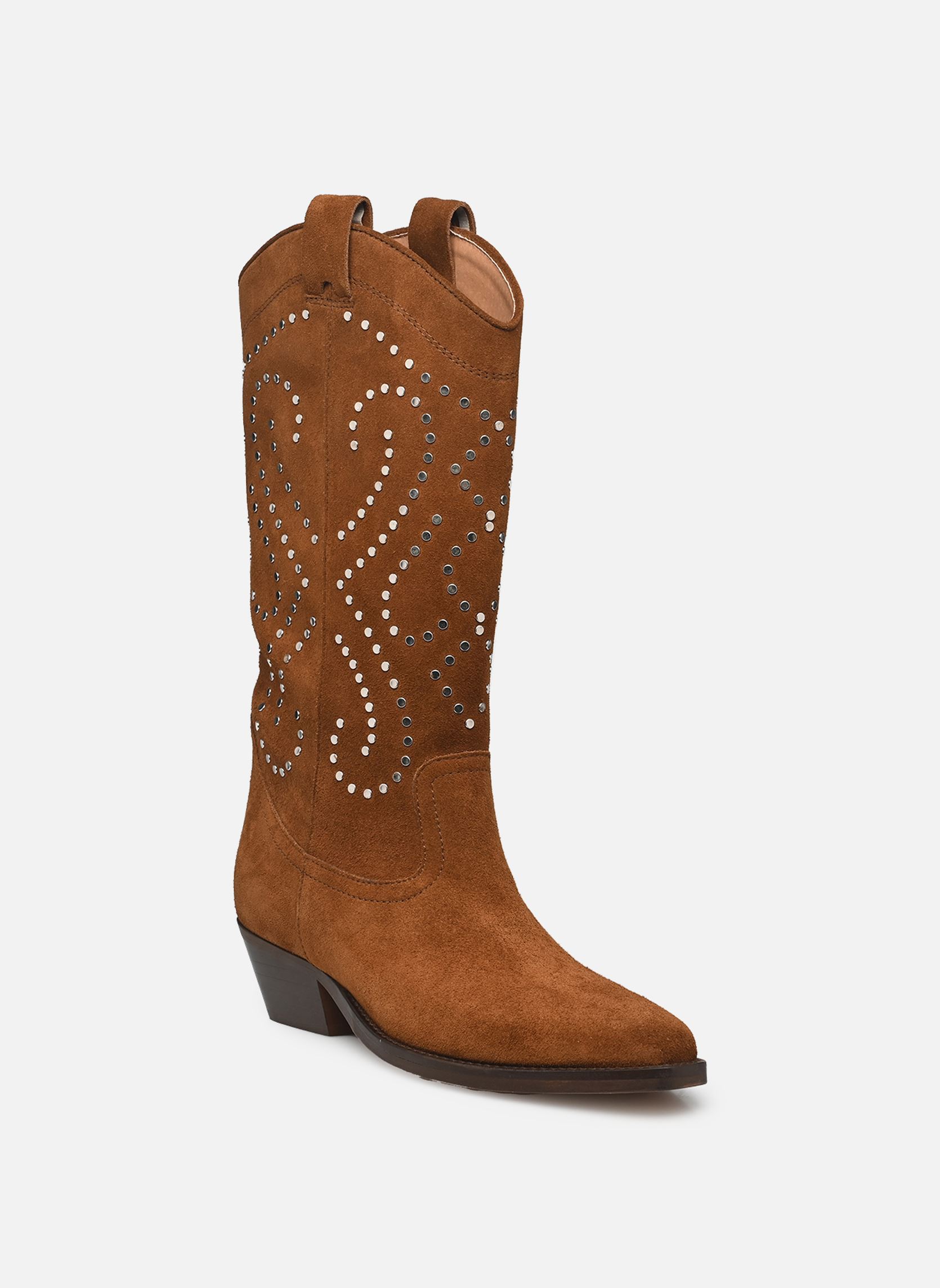 Cowboy boots DYNASTIE dames bruin Jonak Cowboy boots DYNASTIE dames bruin Cognac