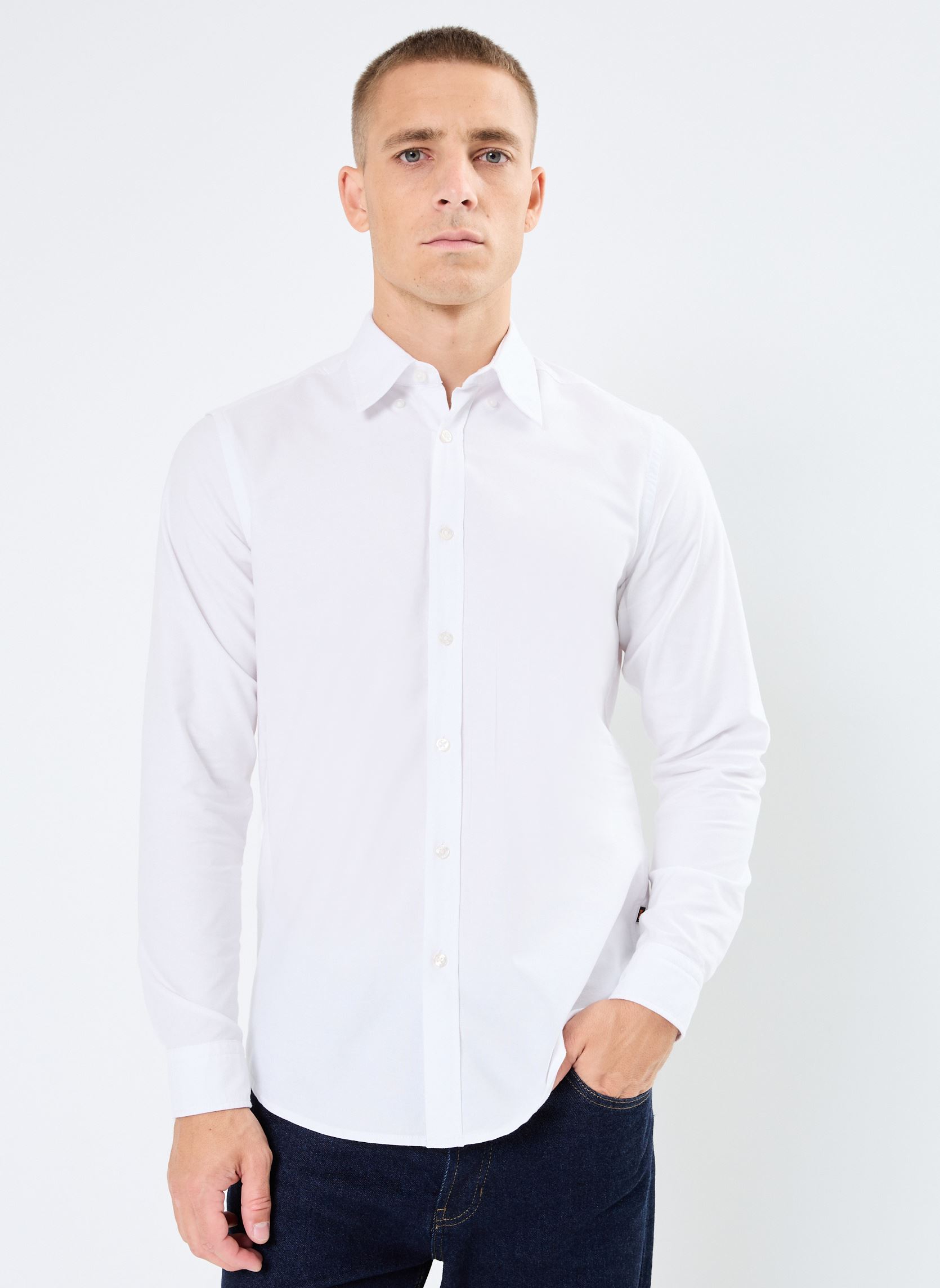 Chemise BOSS Chemise homme coupe classique en coton oxford US - vue 2