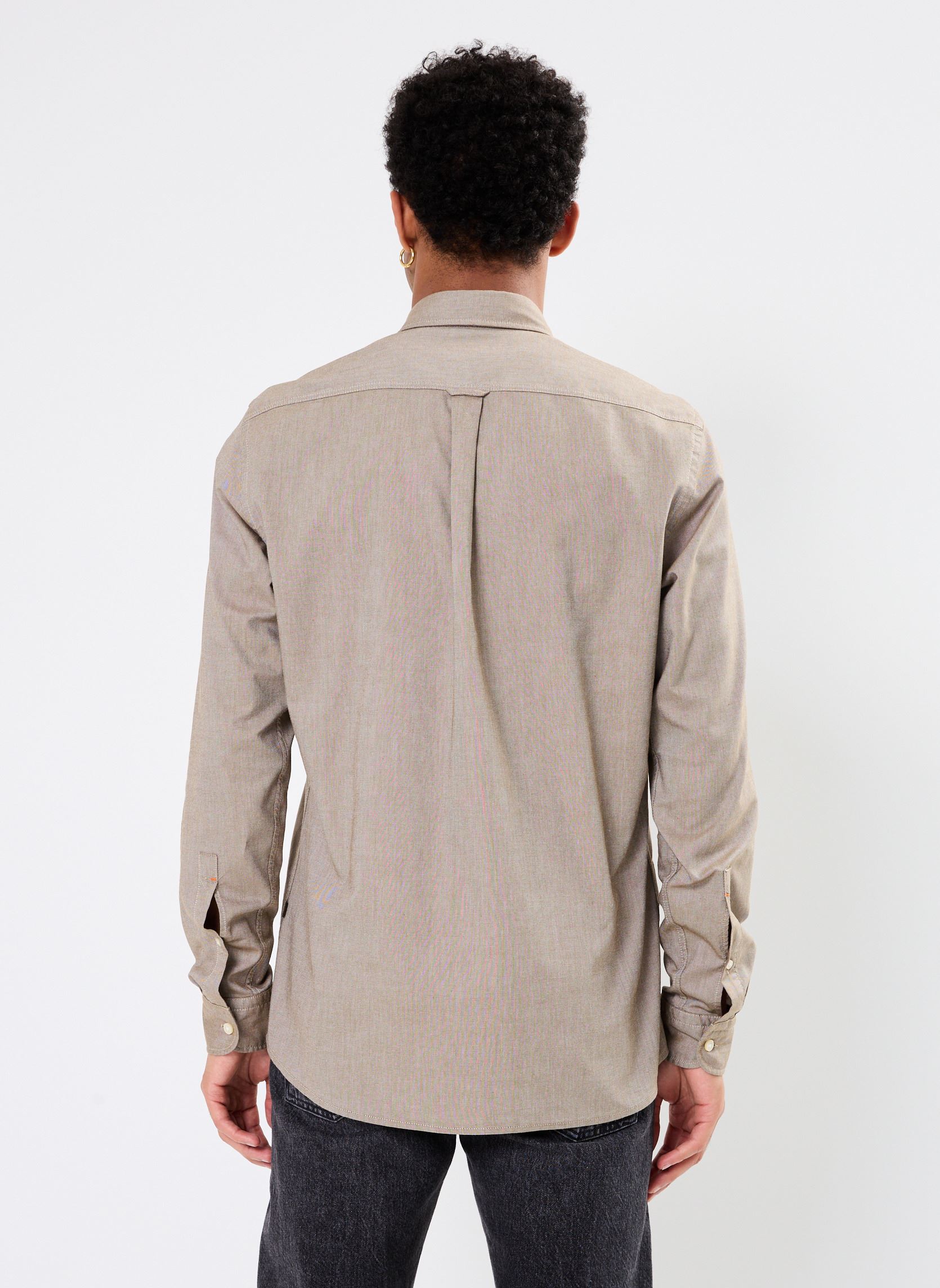 Hemden Rickert_M heren beige BOSS Hemden Rickert_M heren beige 368-Open Green