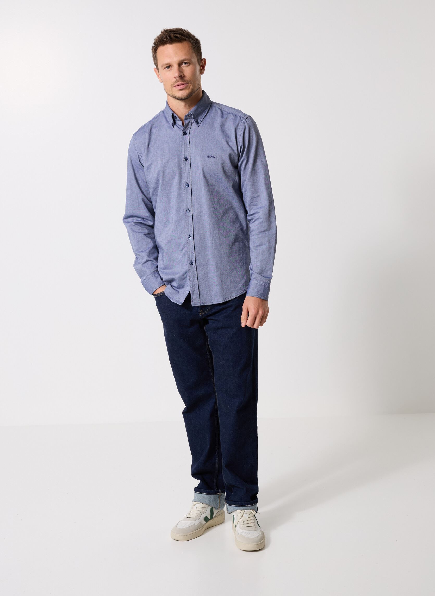 Chemises Rickert_M homme bleu BOSS Chemises Rickert_M homme bleu 418