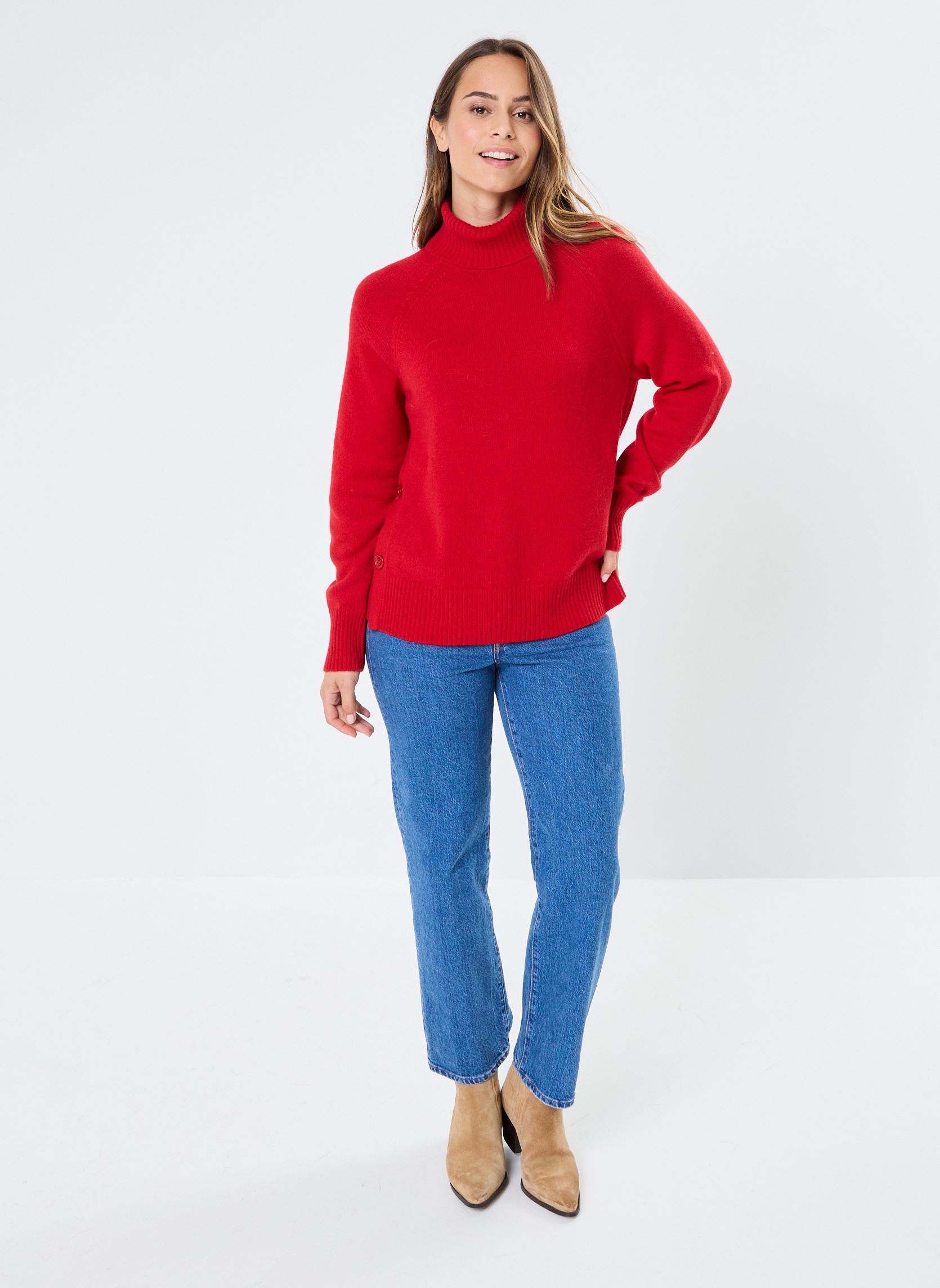 Pullover MONROE laine damen rot Georgia Rose Pullover MONROE laine damen rot ROUGE
