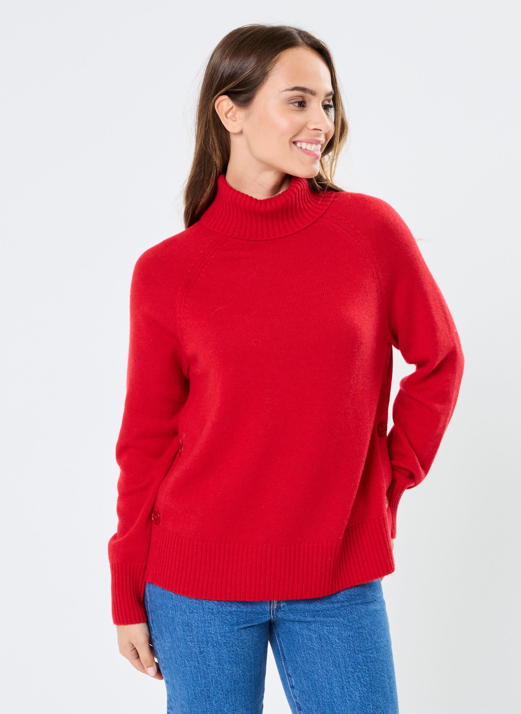 Pullover MONROE laine damen rot Georgia Rose Pullover MONROE laine damen rot ROUGE