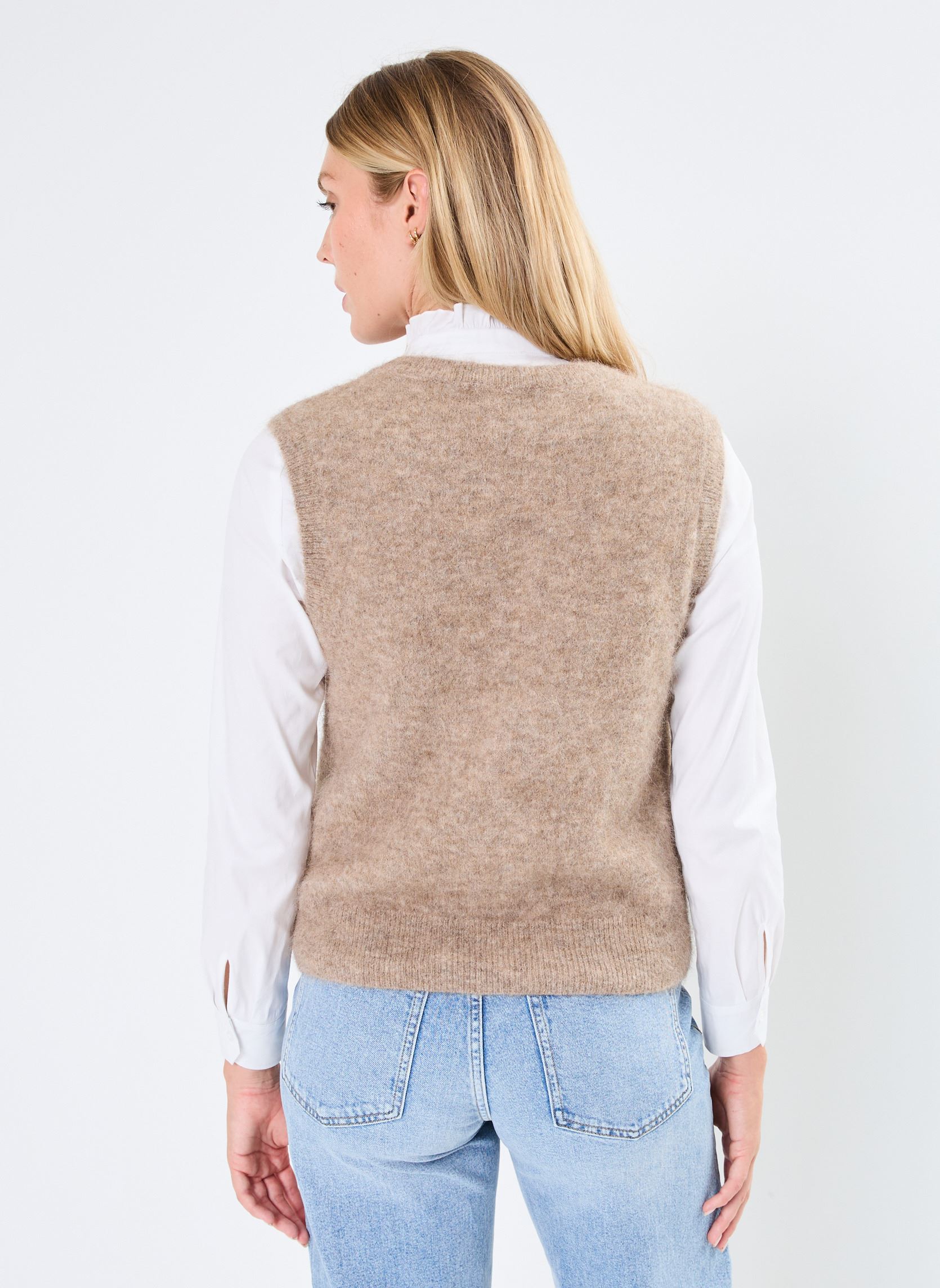 Pulls MKITTY laine femme beige Georgia Rose Pulls MKITTY laine femme beige Taupe