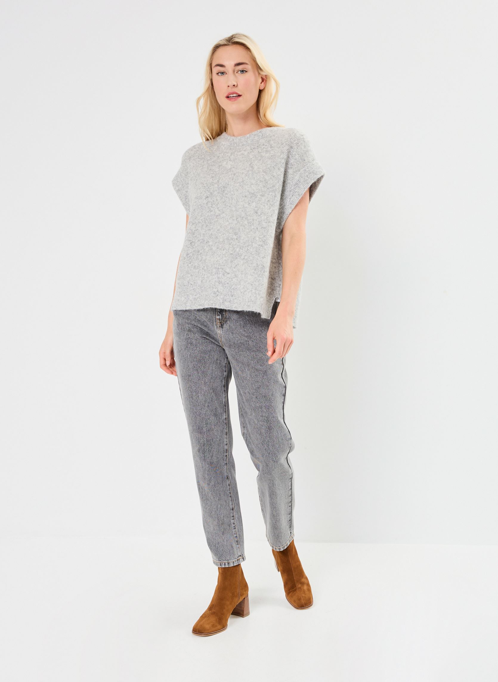 Pulls MILANO laine femme gris Georgia Rose Pulls MILANO laine femme gris Gris perle
