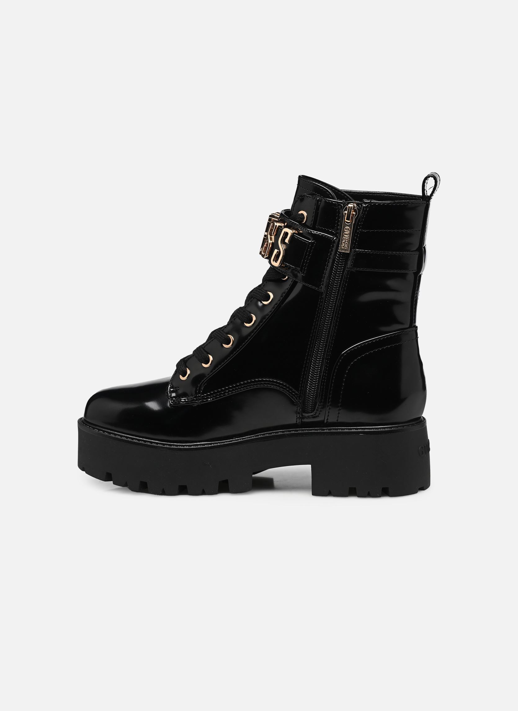 Bottines à lacets VAIRES femme noir Guess Bottines à lacets VAIRES femme noir Black