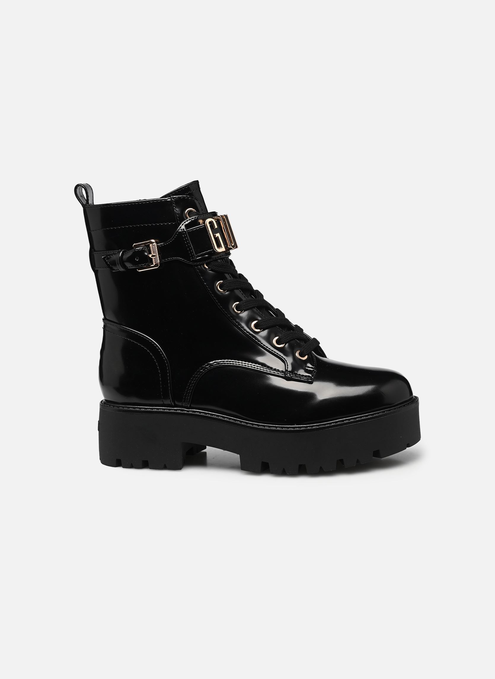 Bottines à lacets VAIRES femme noir Guess Bottines à lacets VAIRES femme noir Black