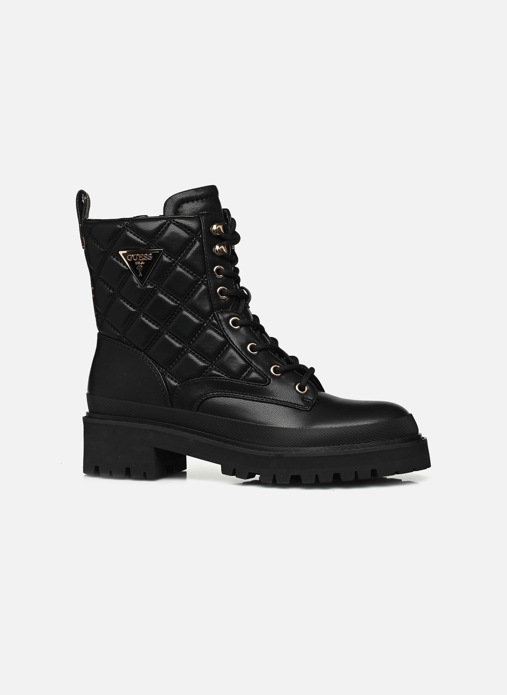 Geschnürte Stiefeletten BADAE2 damen schwarz Guess Geschnürte Stiefeletten BADAE2 damen schwarz Black brown