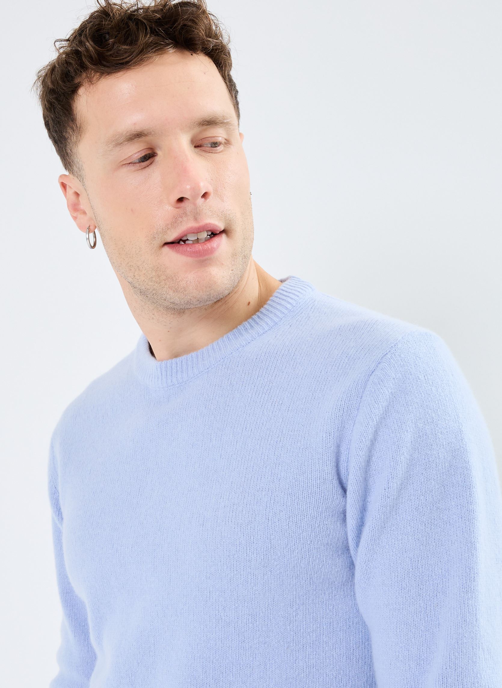 Pullover CFKarl crew neck bounty knit Noos herren blau Casual Friday Pullover CFKarl crew neck bounty knit Noos herren blau PLACID BLUE
