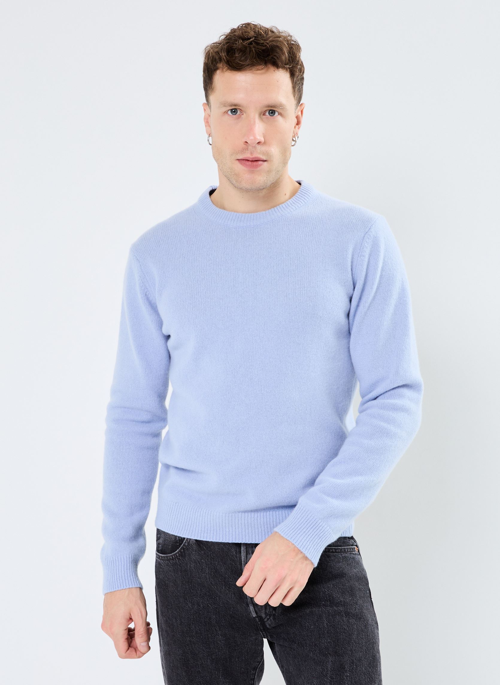Pullover CFKarl crew neck bounty knit Noos herren blau Casual Friday Pullover CFKarl crew neck bounty knit Noos herren blau PLACID BLUE