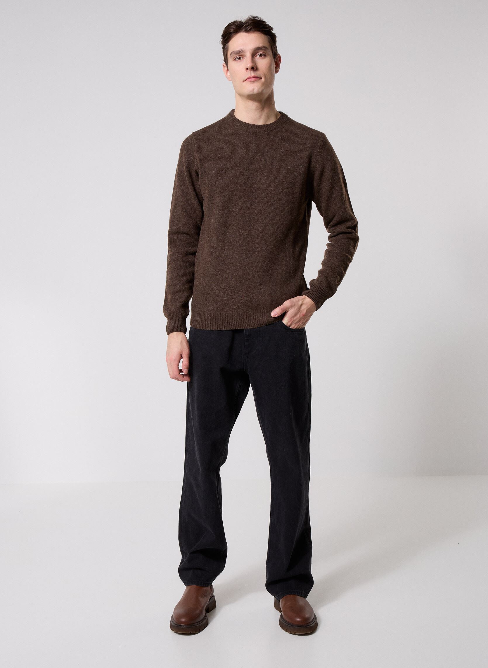 Truien CFKarl crew neck bounty knit Noos heren bruin Casual Friday Truien CFKarl crew neck bounty knit Noos heren bruin DEMITASSE MELANGE