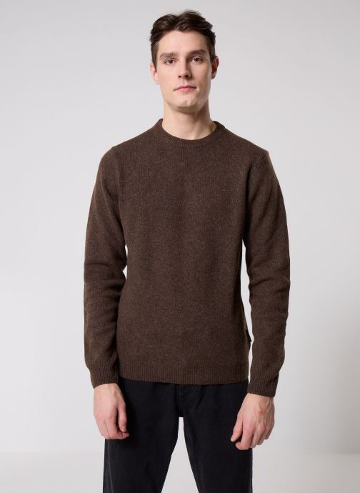 Casual Friday Pulls CFKarl crew neck bounty knit Noos homme marron