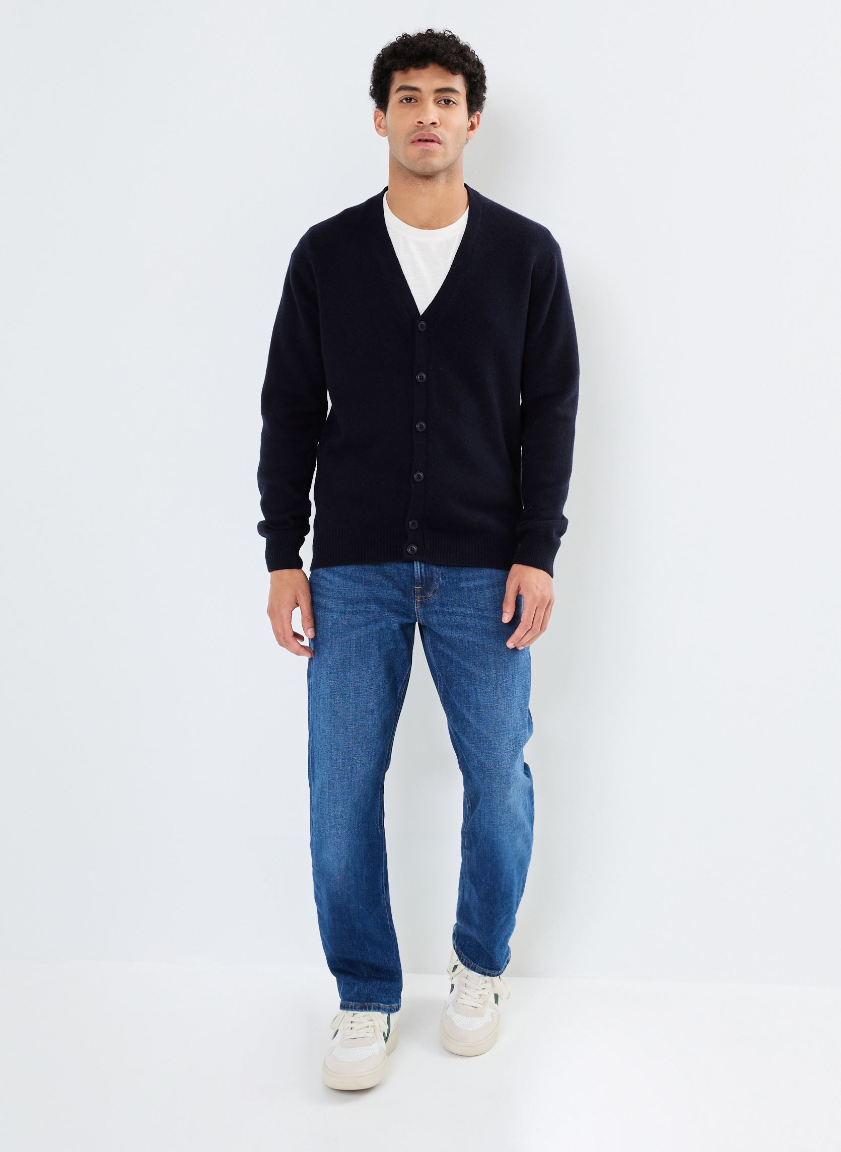Gilets CFKarl lambswool cardigan Noos homme bleu Casual Friday Gilets CFKarl lambswool cardigan Noos homme bleu DARK NAVY