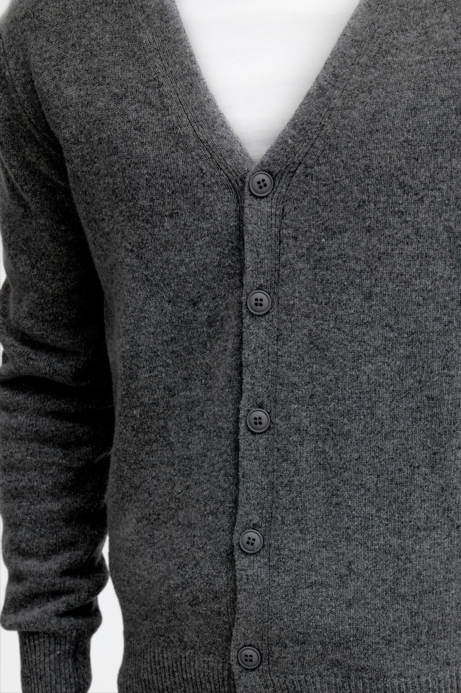 Vesten CFKarl lambswool cardigan Noos heren grijs Casual Friday Vesten CFKarl lambswool cardigan Noos heren grijs PEWTER MIX