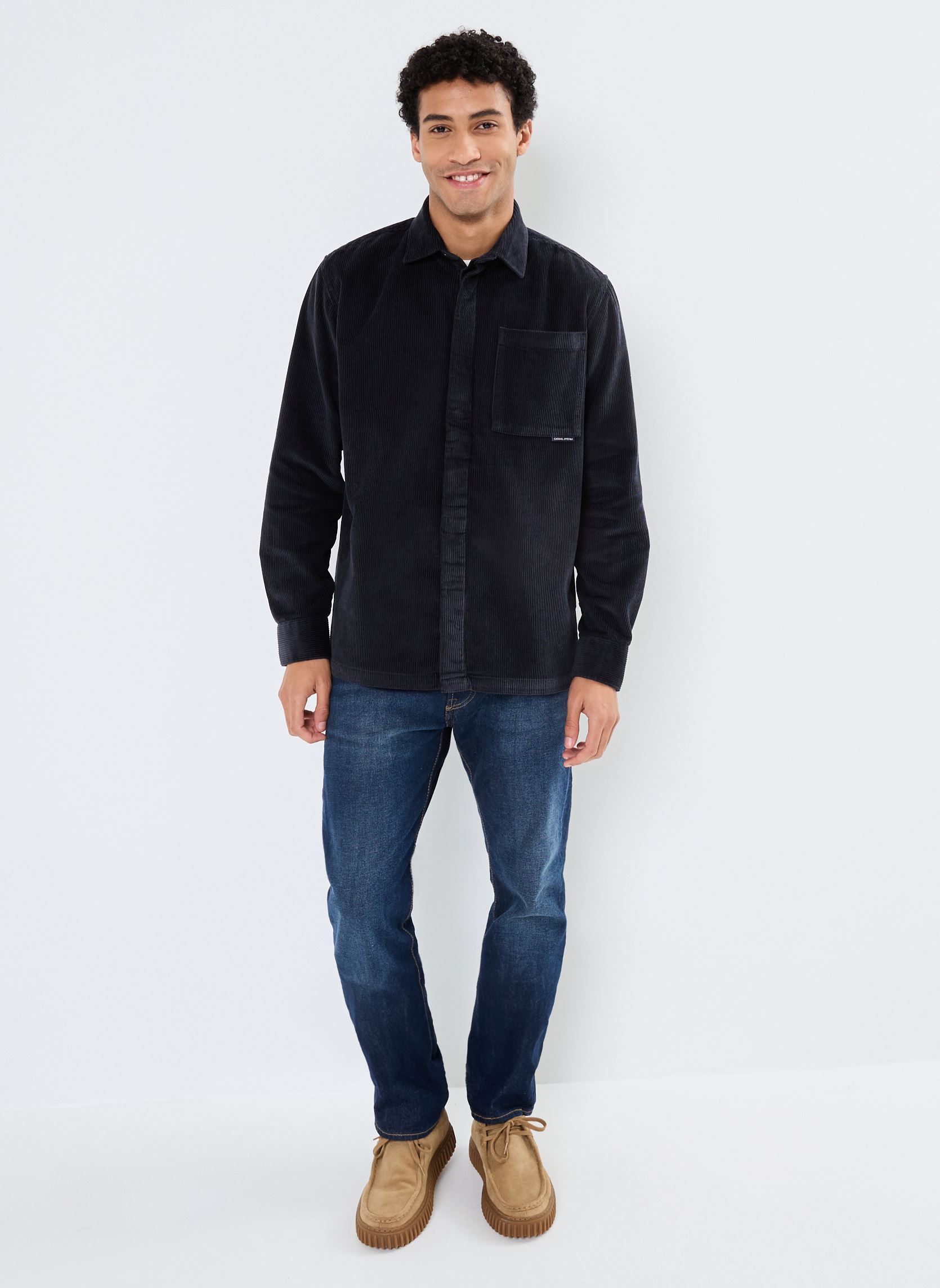 Vestes CFAugust corduroy overshirt homme bleu Casual Friday Vestes CFAugust corduroy overshirt homme bleu DARK NAVY