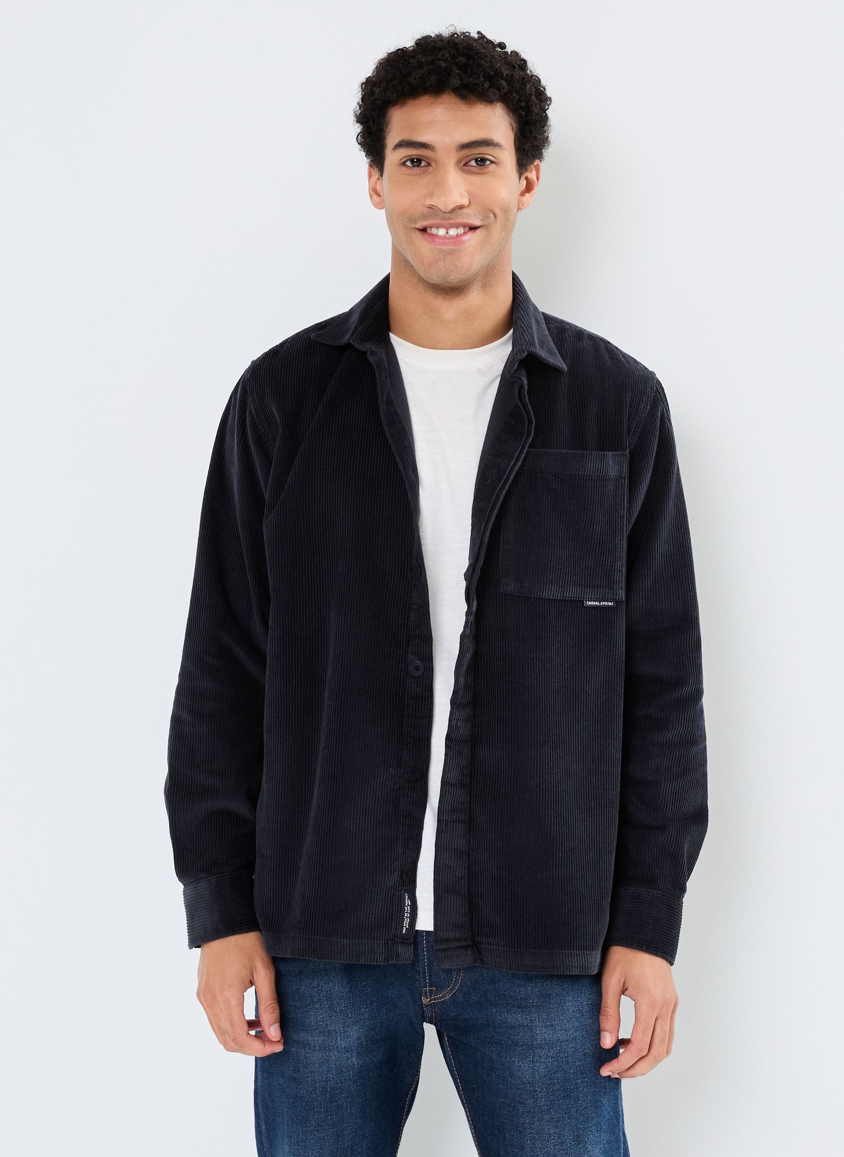 Vestes CFAugust corduroy overshirt homme bleu Casual Friday Vestes CFAugust corduroy overshirt homme bleu DARK NAVY