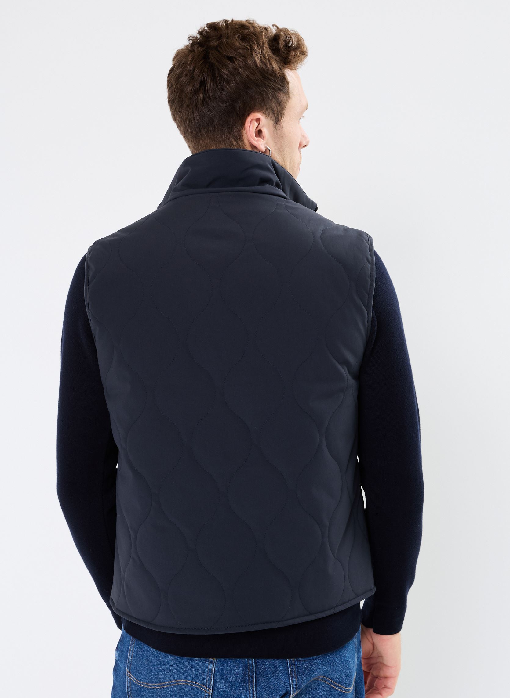 Chaquetas sin mangas CFVilli quilted vest hombre azul Casual Friday Chaquetas sin mangas CFVilli quilted vest hombre azul DARK NAVY