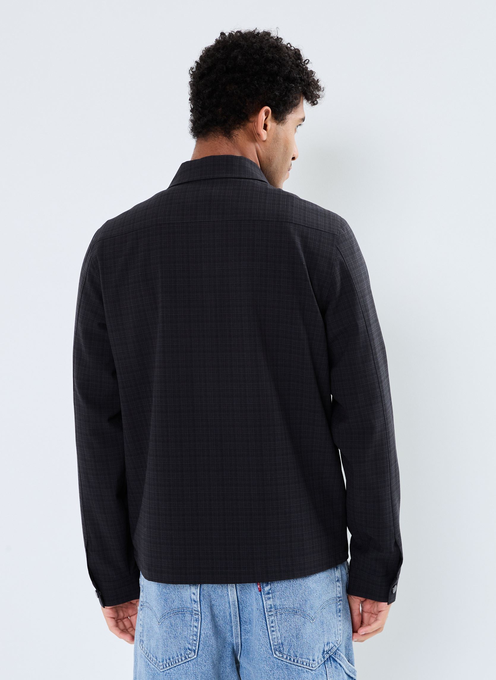 Jacken CFJohann 0174 shadow checked shacket herren grau Casual Friday Jacken CFJohann 0174 shadow checked shacket herren grau DARK GREY MELANGE