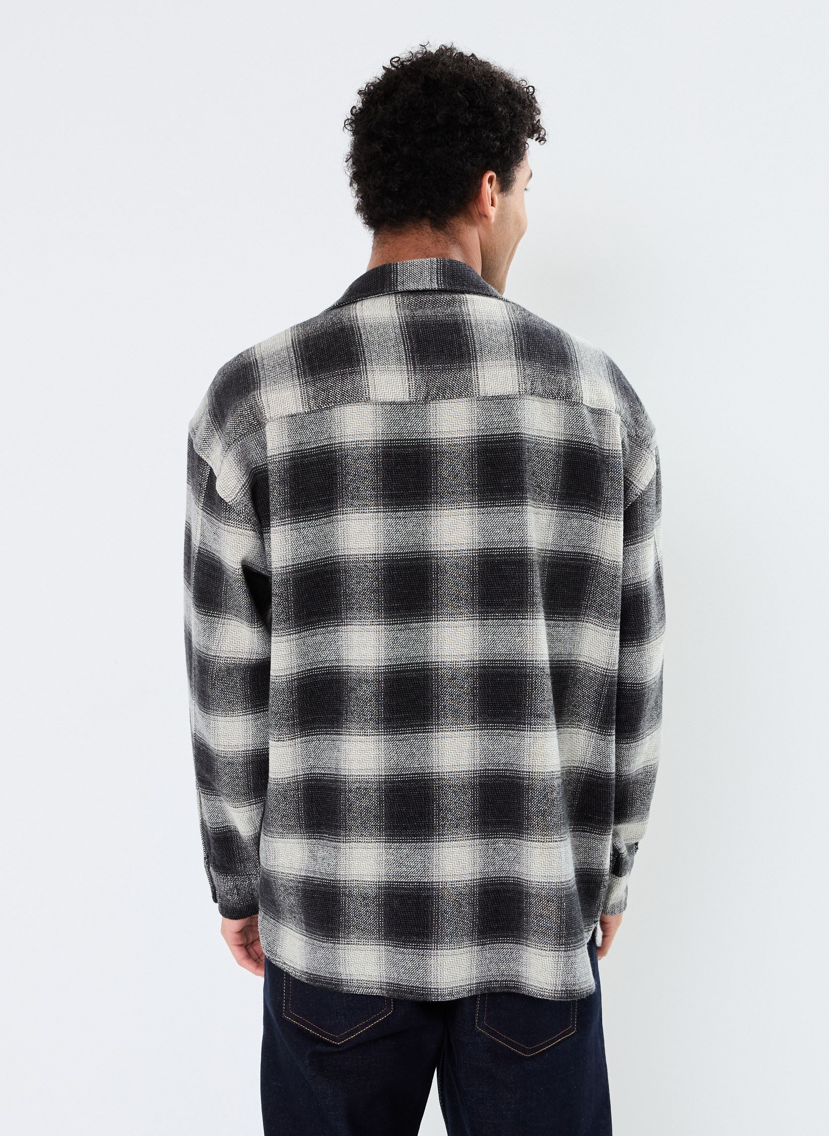 Jacken CFAugusto checked overshirt herren grau Casual Friday Jacken CFAugusto checked overshirt herren grau PEWTER MIX