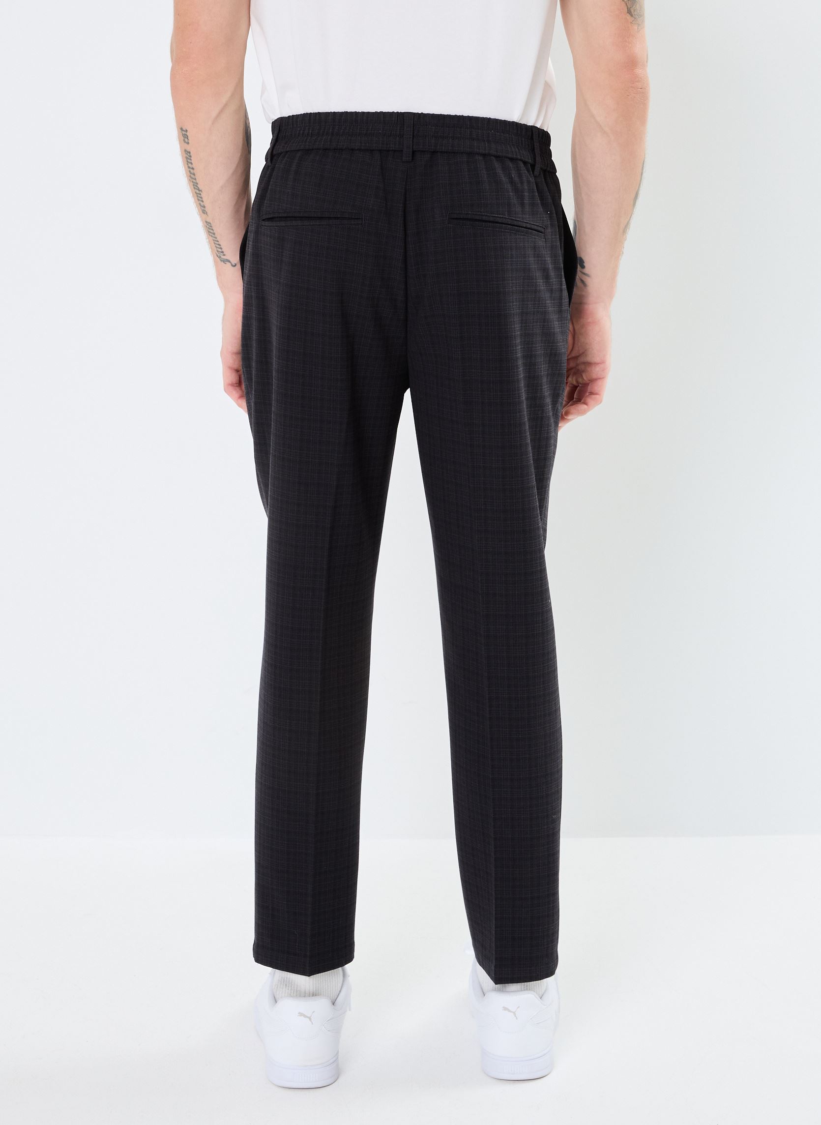 Straight Leg Hosen CFMarc 0174 shadow checked pants herren grau Casual Friday Straight Leg Hosen CFMarc 0174 shadow checked pants herren grau DARK GREY MELANGE