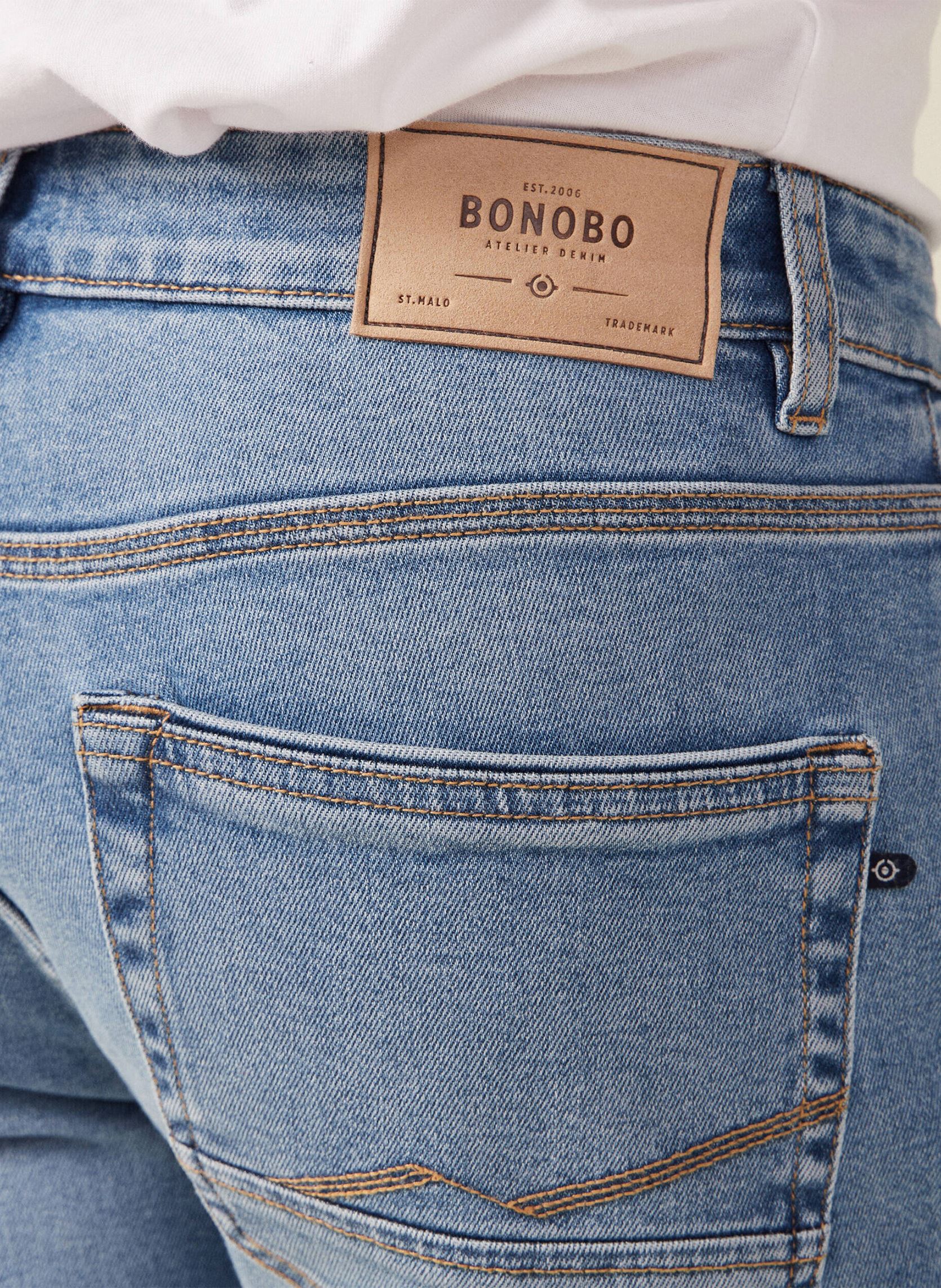 Jeans droit RIO-EASY3 homme bleu Bonobo Jeans droit RIO-EASY3 homme bleu DENIM USED