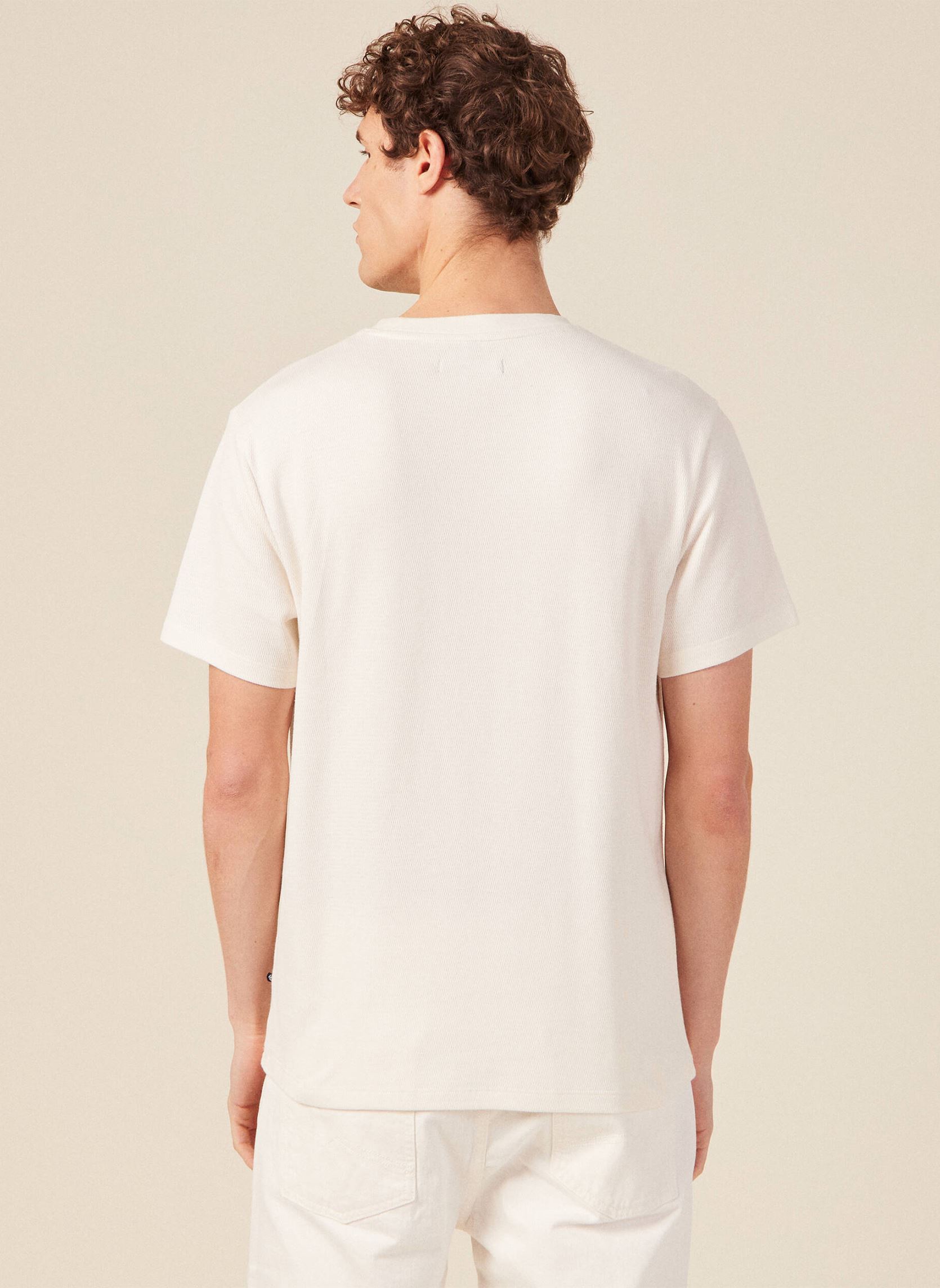 Kurzarm-T-Shirts TEEOFF2H herren weiß Bonobo Kurzarm-T-Shirts TEEOFF2H herren weiß COCONUT MILK
