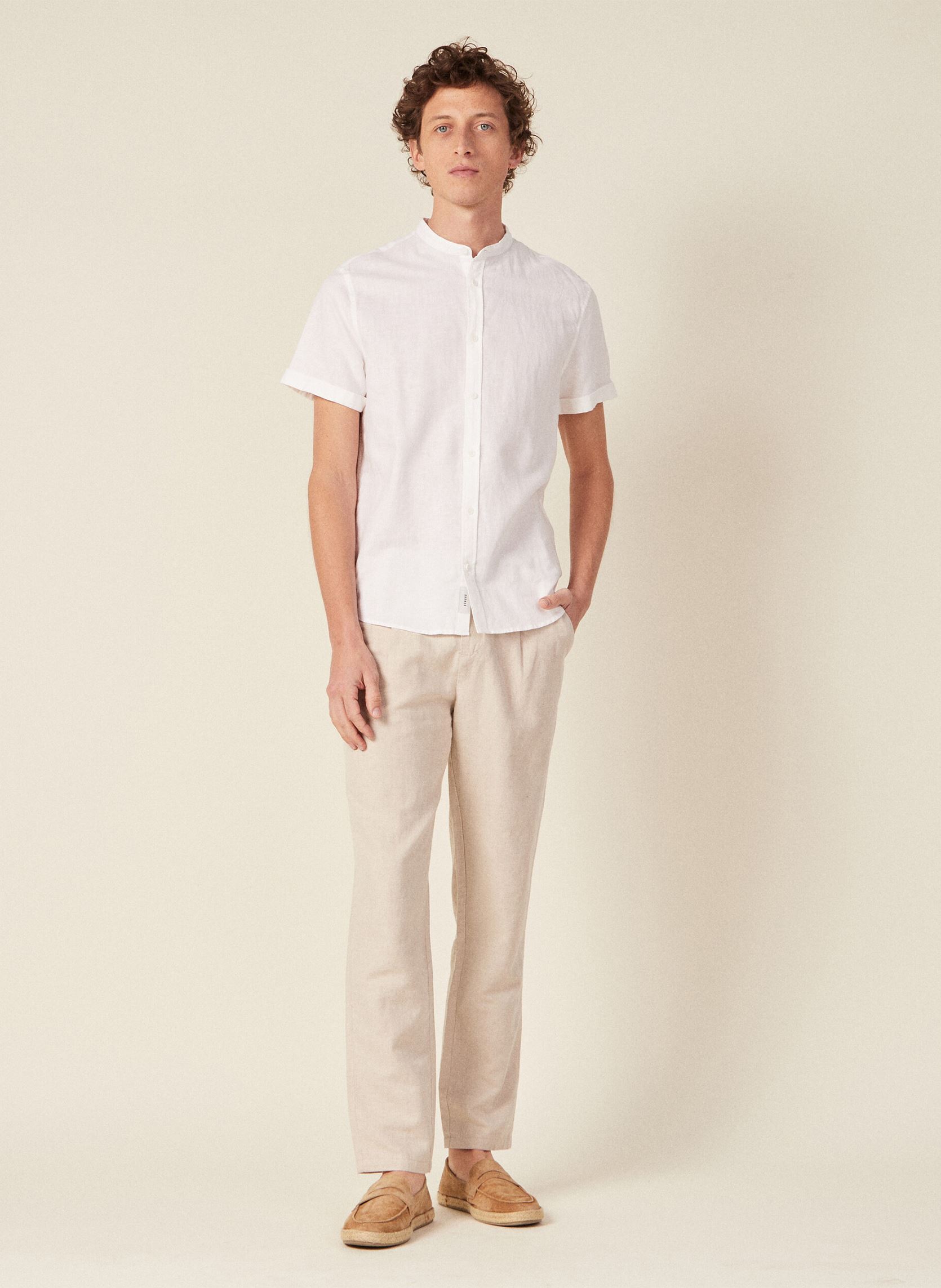 Chemises ESLINMAOCO2H homme blanc Bonobo Chemises ESLINMAOCO2H homme blanc BRIGHT WHITE