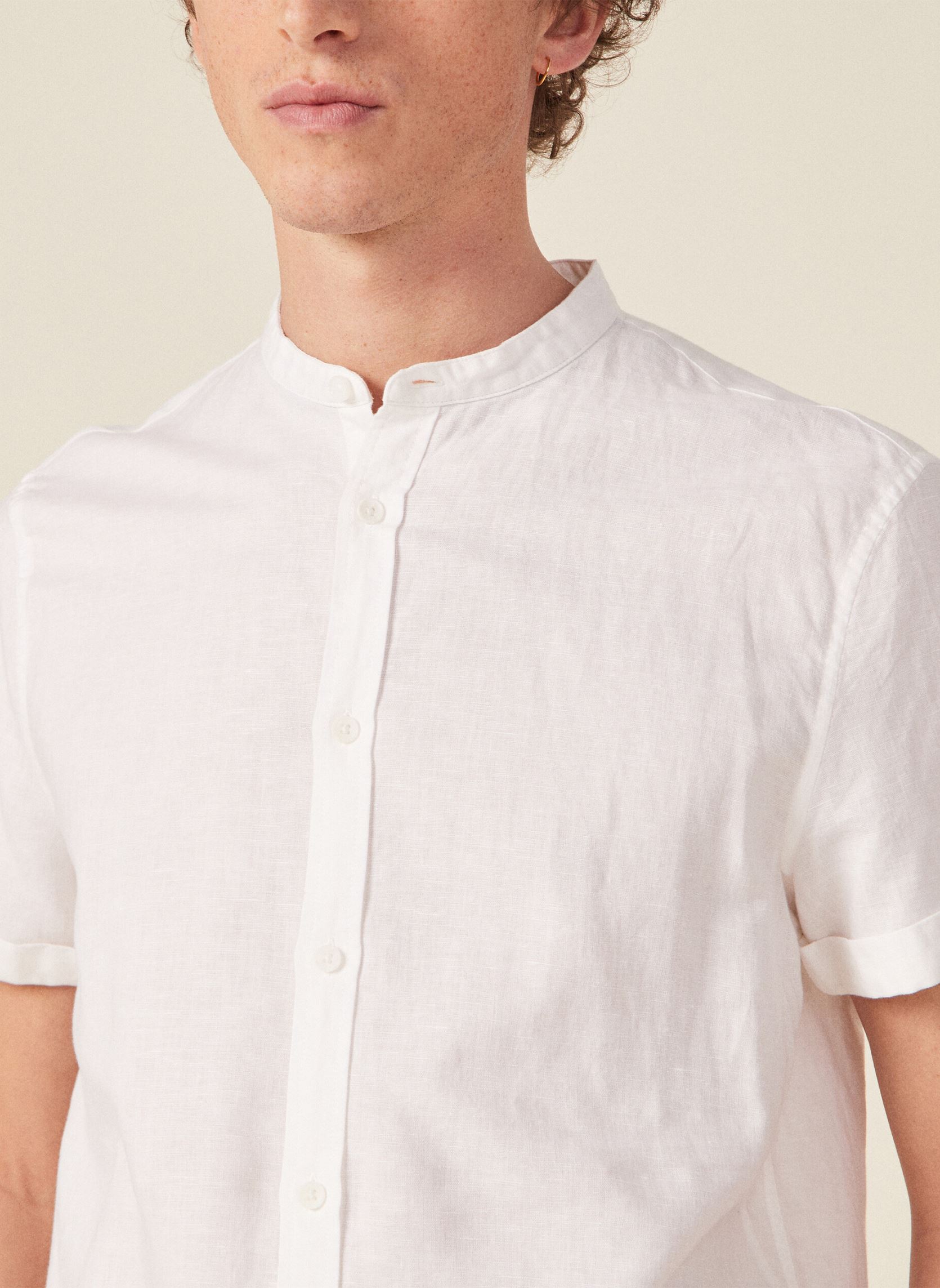 Chemises ESLINMAOCO2H homme blanc Bonobo Chemises ESLINMAOCO2H homme blanc BRIGHT WHITE